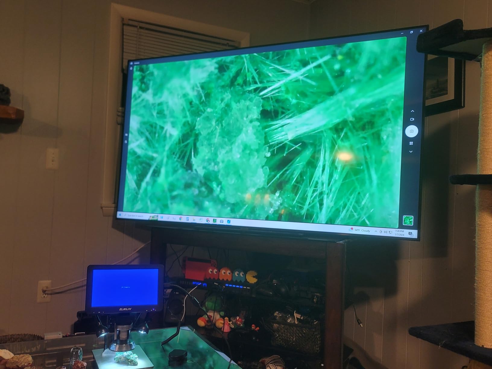 Elikliv 4K Soldering Digital Microscope: TL301 Max Magnetic 3-Lens Coin Microscope Magnifier with 10.1