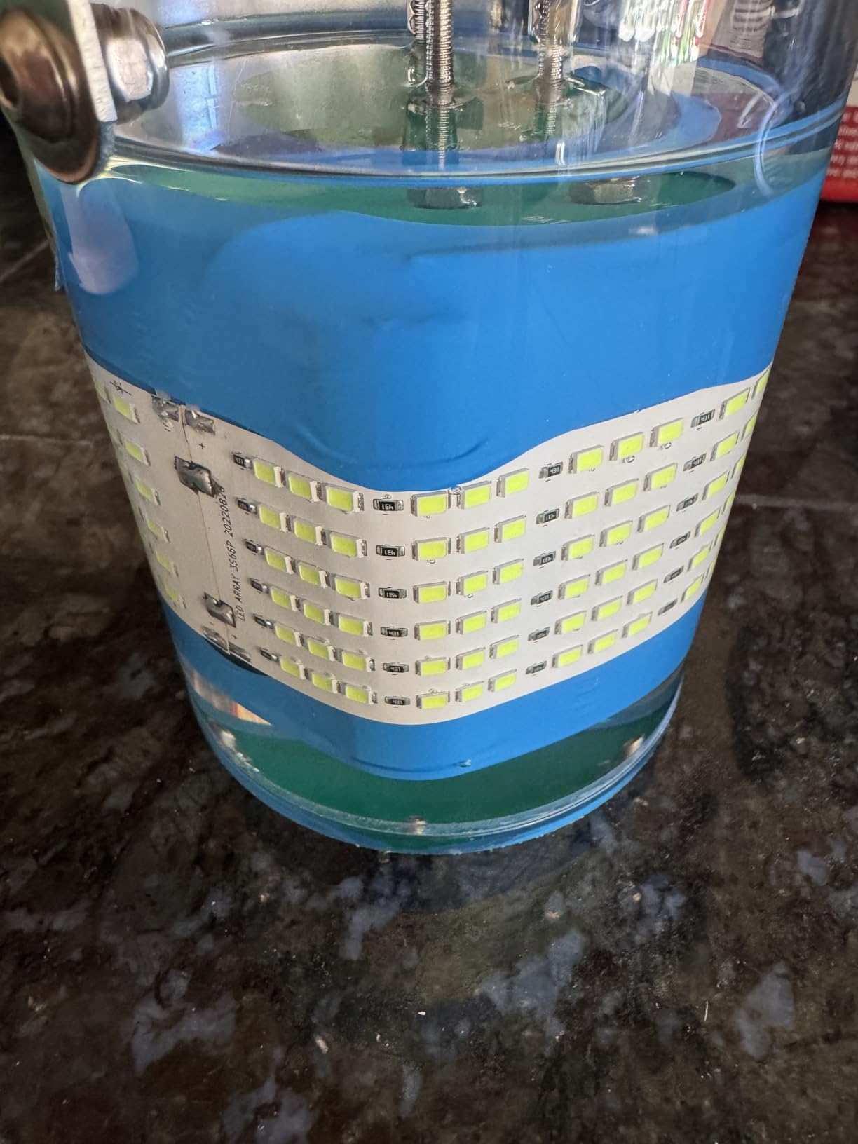 Rechargeable Underwater Fishing Light,Auto On in Water,Multi-Color Options, Up to 16000lm, IP68 Waterproof,No External Power,Cordless,Night Boat Dock Ice Fishing customer photo 1