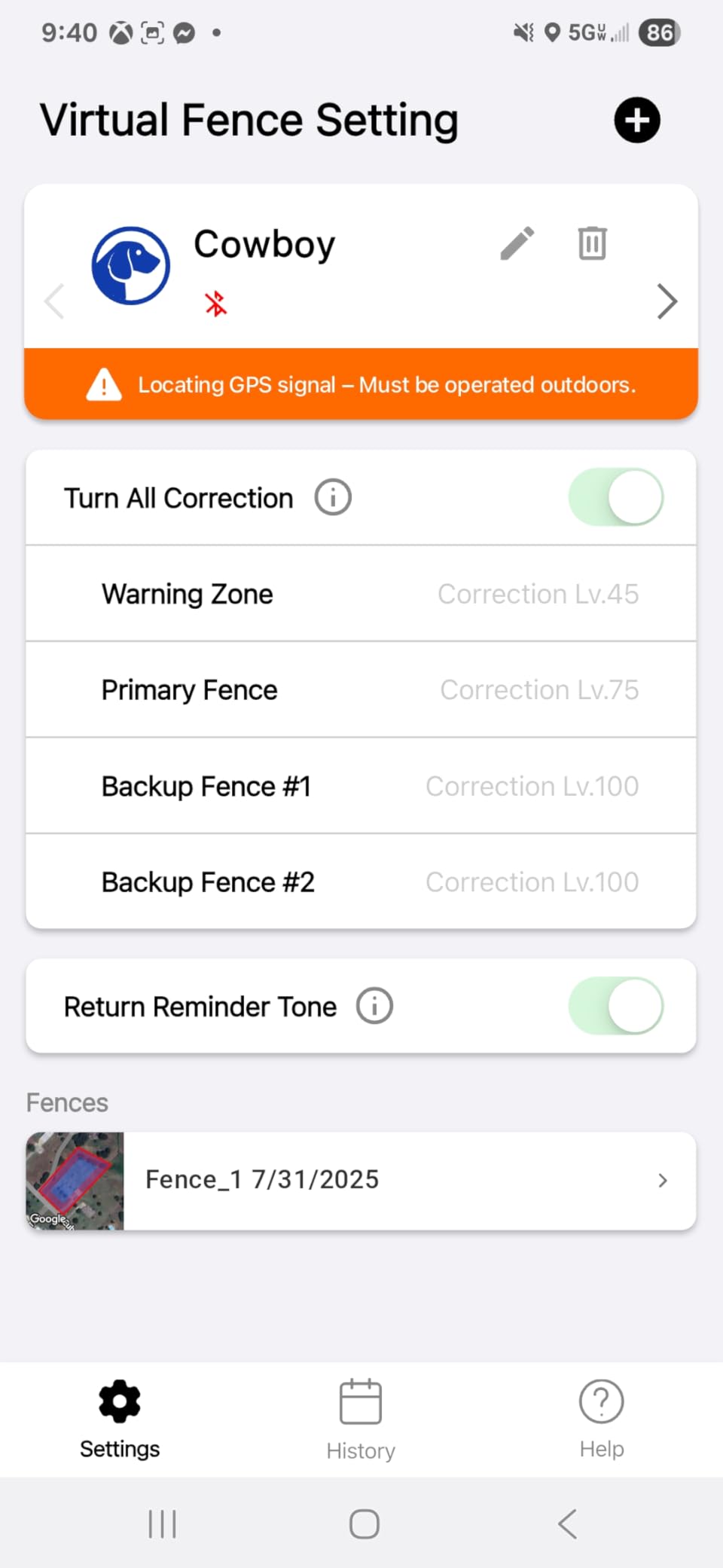 Dogtra GPS Fence - No Subscription, Custom Wireless Dog Fence with App, Smart Guidance & Return Reminder Tone/Vibration/Correction, IPX9K Waterproof Rechargeable Collar, Safe Freedom for Dogs 15 Lbs+ customer photo 1
