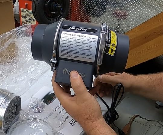 4 Inch Inline Duct Fan with Variable Speed Controller & Pipe, Efficiency Smoke Odor Extraction, Upgrade Motor, Low Noise Ventilation Exhaust Fan for 3D Printers, Laser Engravers, Resin Printers, Grow Tents customer photo 1