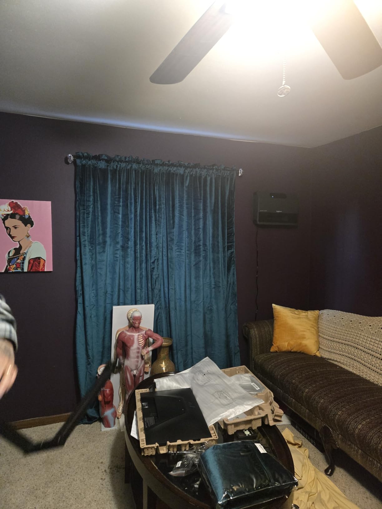 Brightown Smart Wall Heater, 1500W Electric Space Heater for Indoor Use, 5 Optional Modes, Adjustable Thermostat, Remote Control, Energy Efficient Easy-Mount Heater for Bedroom, Works with Alexa, Grey customer photo 2