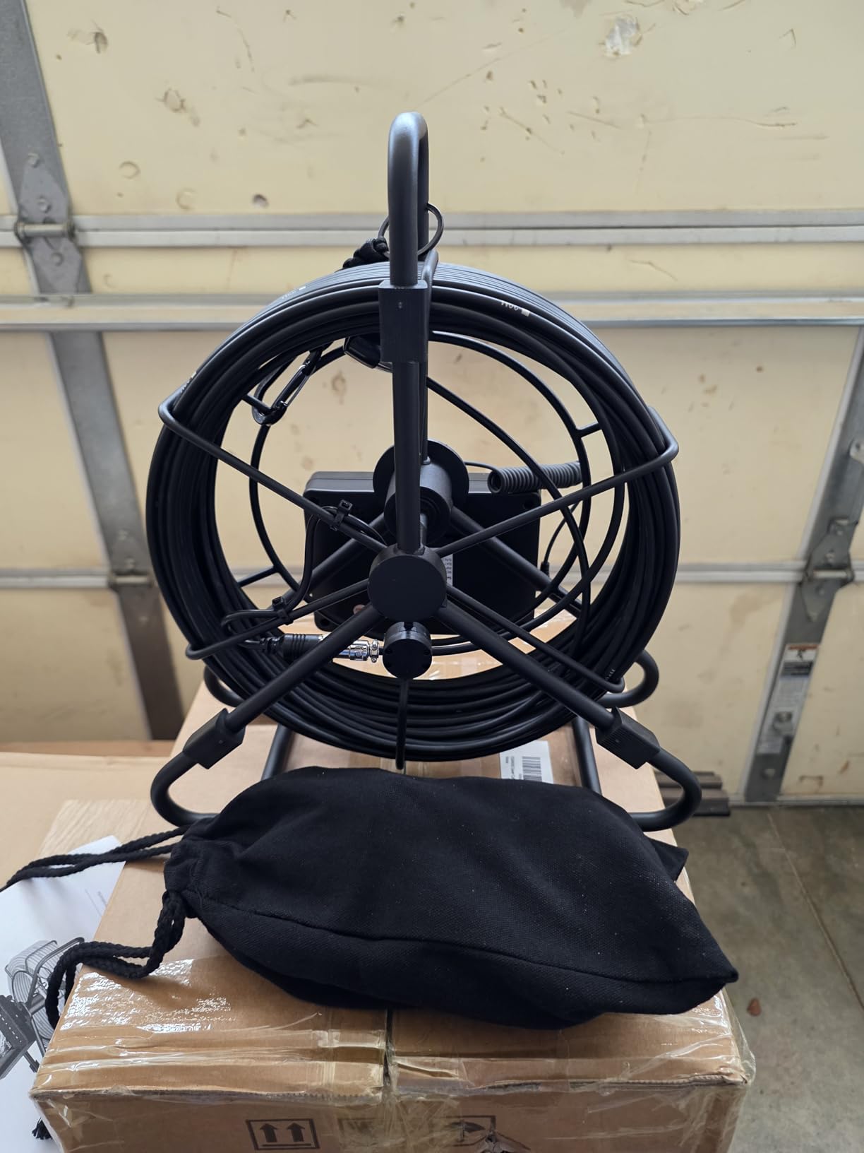 Sewer Camera 100ft Drain Pipe Camera Plumbing Snake 8500mAh Battery, 23mm HD, 12LEDs, DVR Recording, 32GB TF Card Included customer photo 1