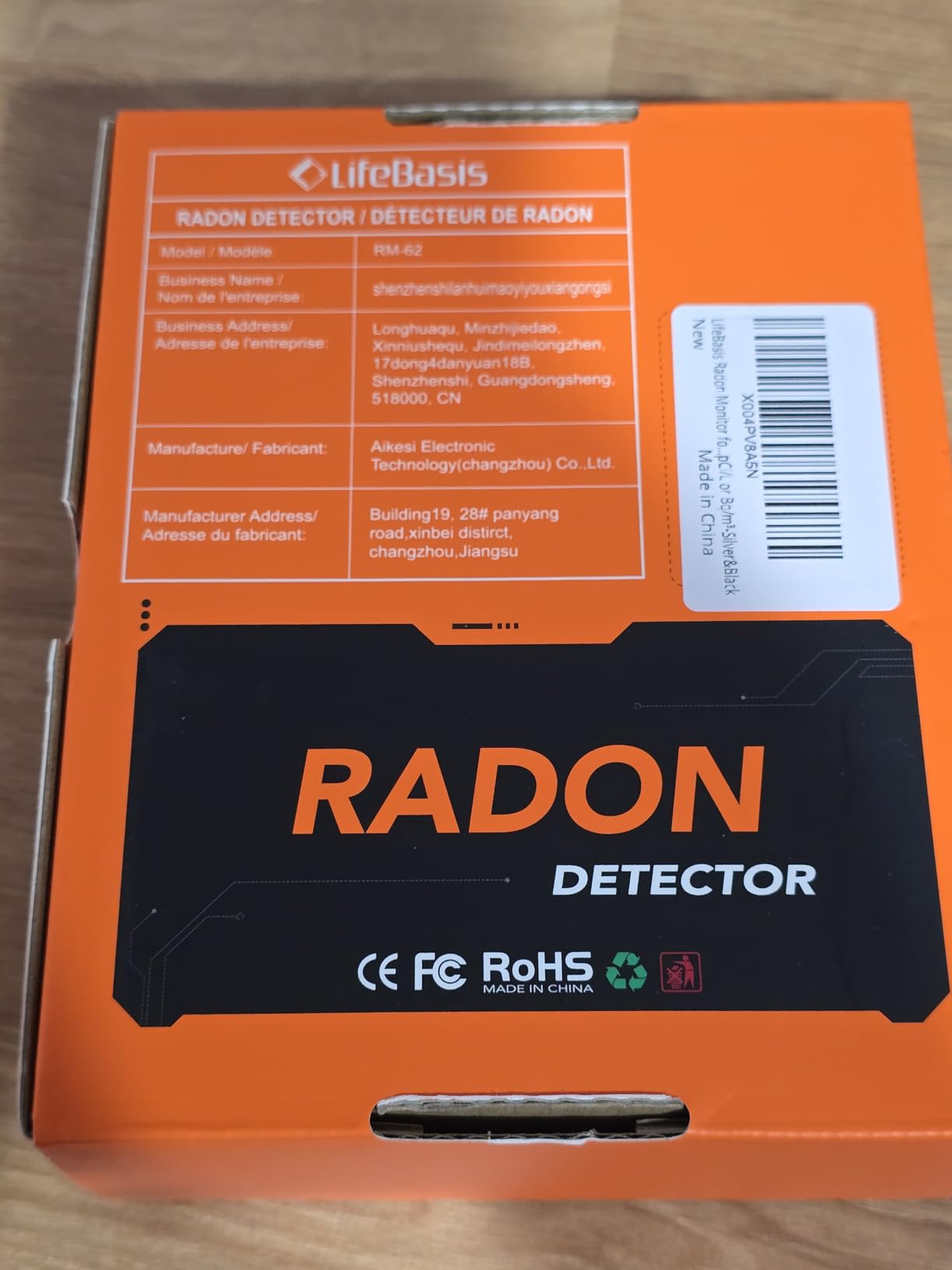 LifeBasis Portable Radon Detector with TFT Color Display, First Result in 6 Hours, Rechargeable Radon Monitor for Home Basement, 504-Day Accurate Data Storage, Visual & Audible Alarm, pCi/L or Bq/m³ customer photo 2