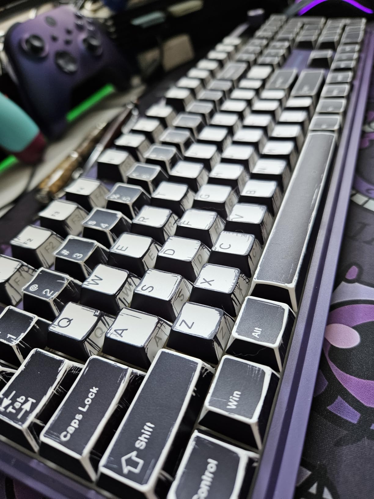 137 Versatile PBT Keycaps, No Tearing, Never Fade & Non-Slip, Vibrant RGB Backlit Keycaps for Mechanical Keyboard (Typing, Gaming, Anime Passion) Ergonomic (Doubleshot MX, Fit All Layout) customer photo 1