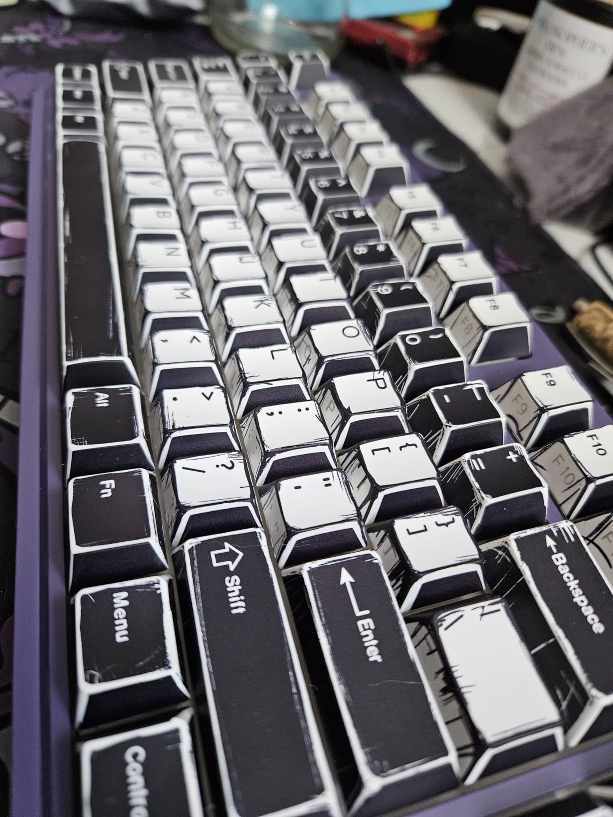 137 Versatile PBT Keycaps, No Tearing, Never Fade & Non-Slip, Vibrant RGB Backlit Keycaps for Mechanical Keyboard (Typing, Gaming, Anime Passion) Ergonomic (Doubleshot MX, Fit All Layout) customer photo 2
