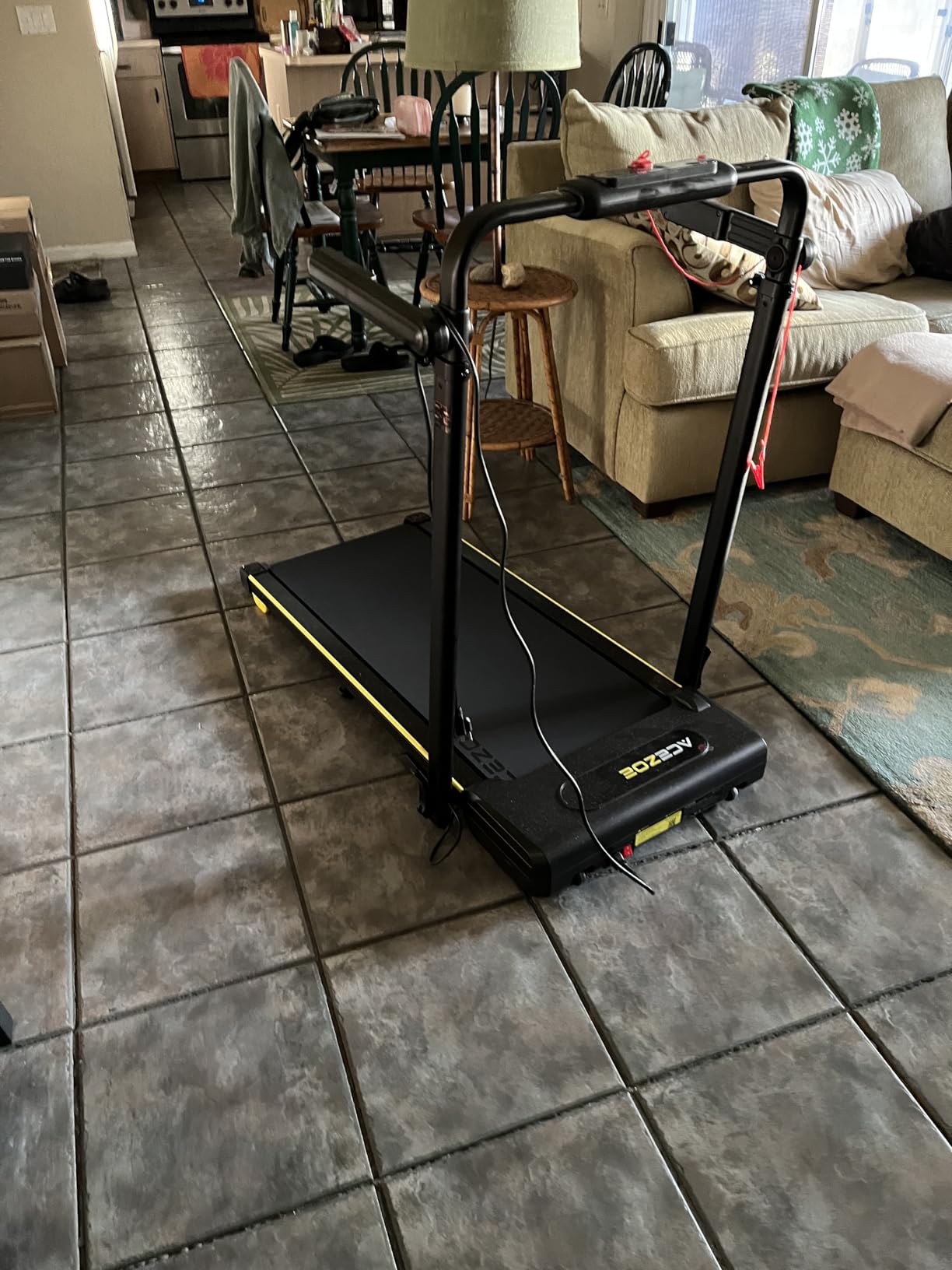 3 in 1 Under Desk Treadmill with Incline, Walking Pad with Removable Desk Workstation, Adjustable Height for Different Need, 300lbs Capacity, Foldable Compact for Home Small Office customer photo 2