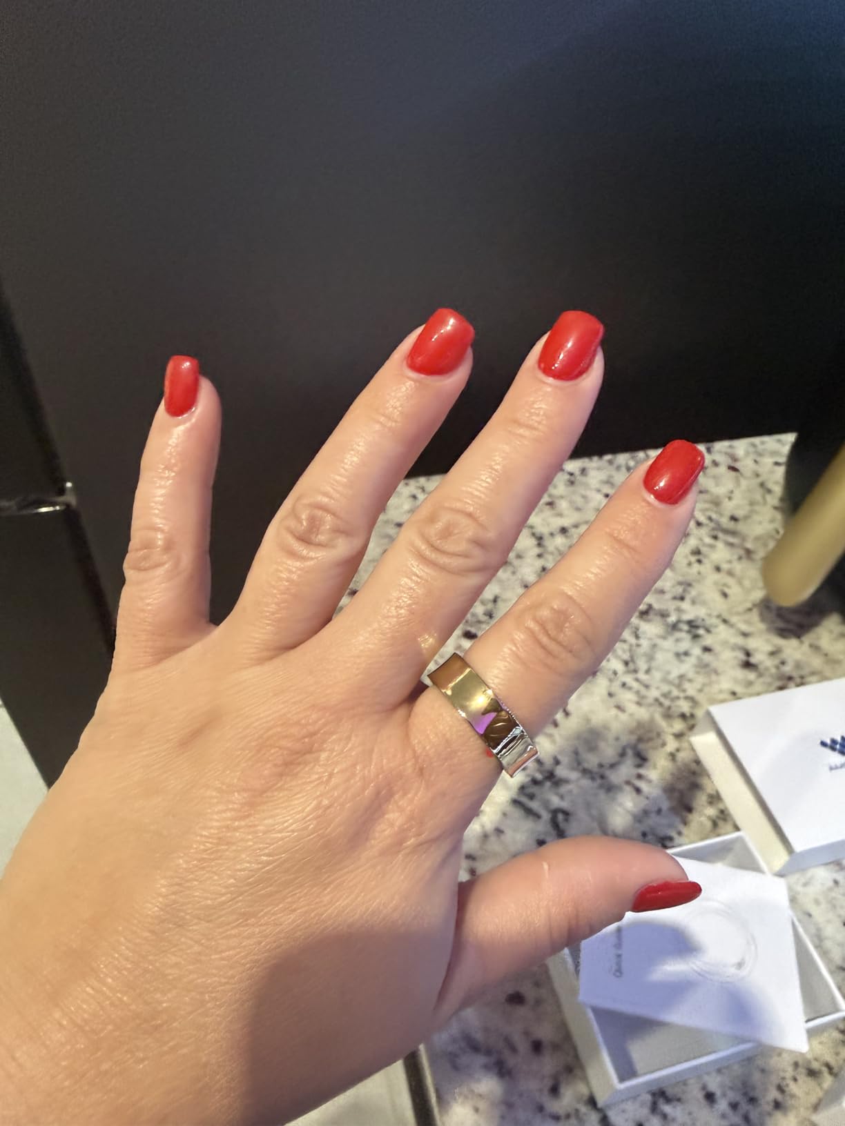 Smart Ring for Women Men, Fitness Tracker Ring with Body Temperature, Heart Rate, Blood Oxygen, Sleep Monitor, Calories, No Subscription Fee, IP68 Waterproof for iPhone & Android (Silver, #8) customer photo 2