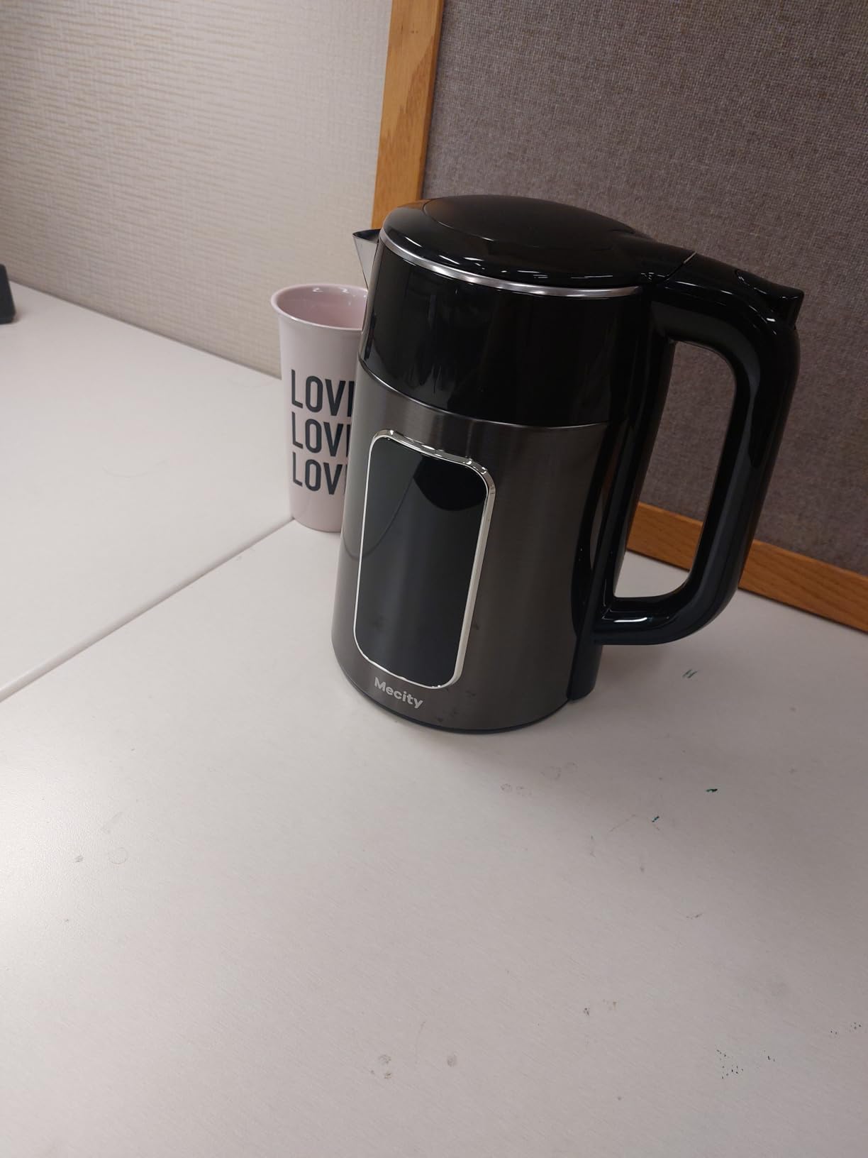 Mecity Electric Kettle 1.7L Touch Screen Temperature Control Water Boiler, No Plastic Contact with Water. 6 Preset Temperature Programs, 2 Hours Keep Warm, Auto Shut Off, Dark Grey customer photo 1