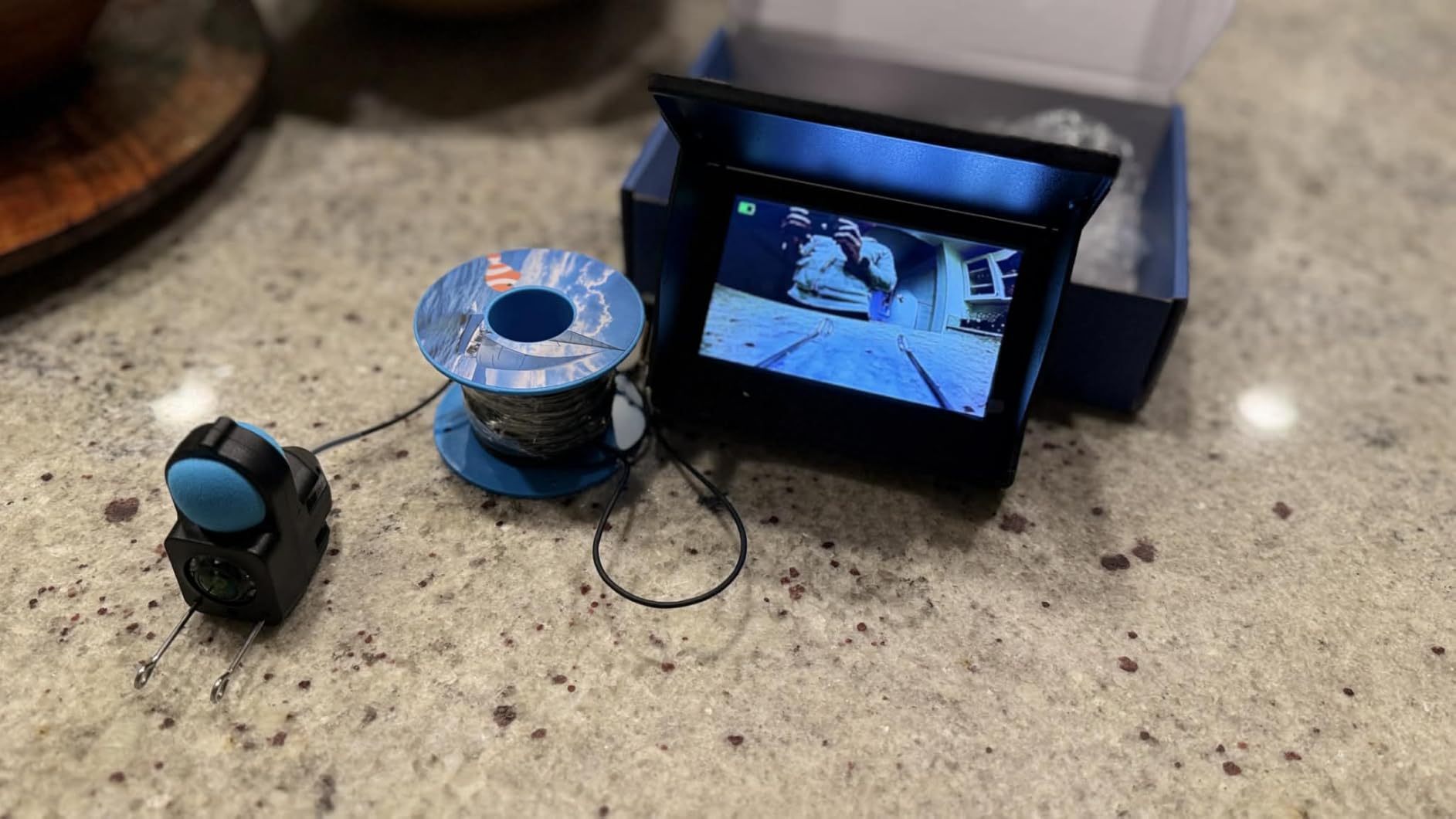 Underwater Fishing Camera TMACTIME 1080P HD, Portable Fish Finder with 4.3