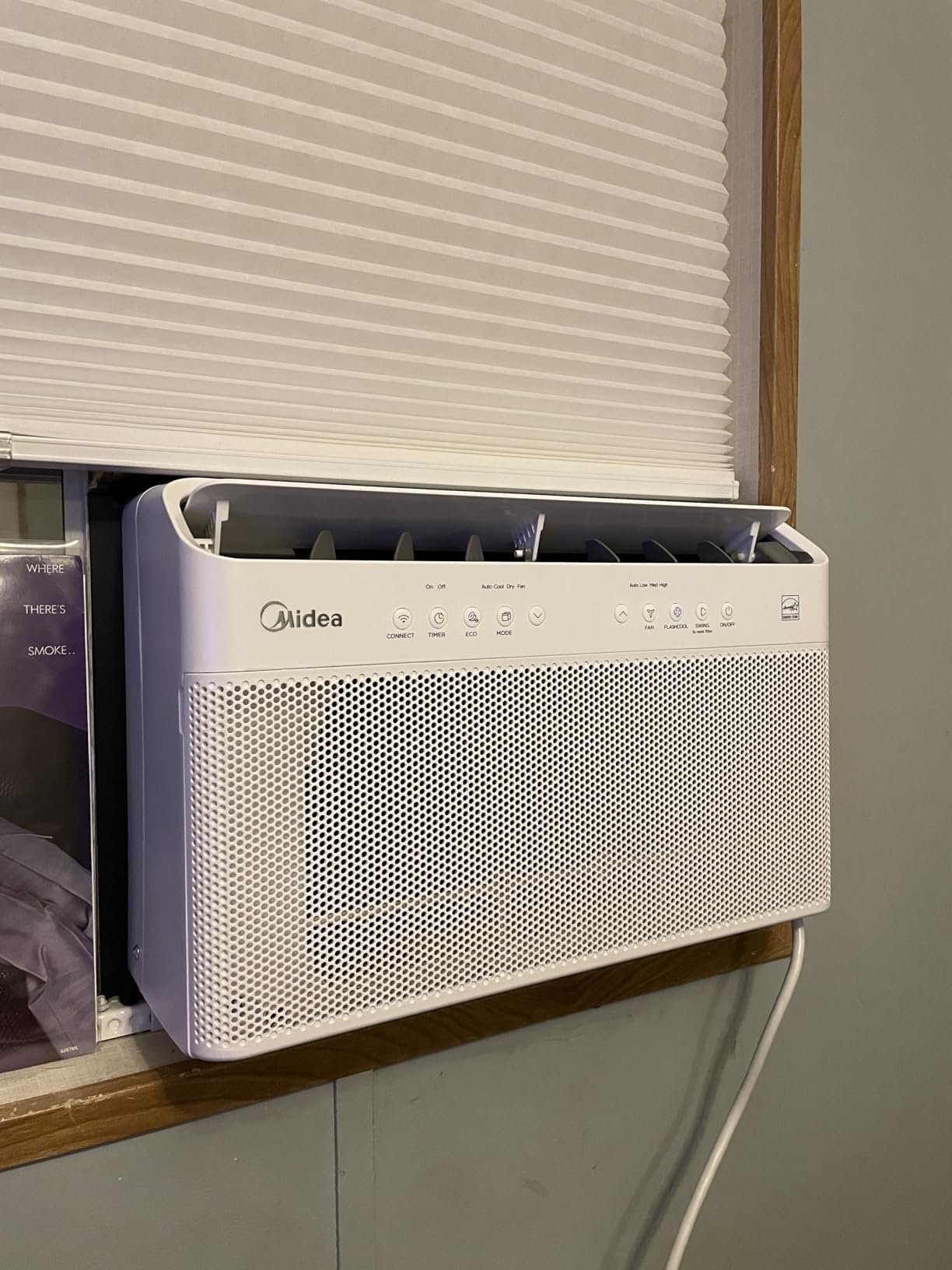 Midea 8,000 BTU U Shaped Smart Inverter Window Air Conditioner - Cools 350 Sq Ft, Ultra Quiet with Open Window Flexibility - Alexa/Google Assistant Compatible - 37% Energy Savings, Remote (Updated) customer photo 2