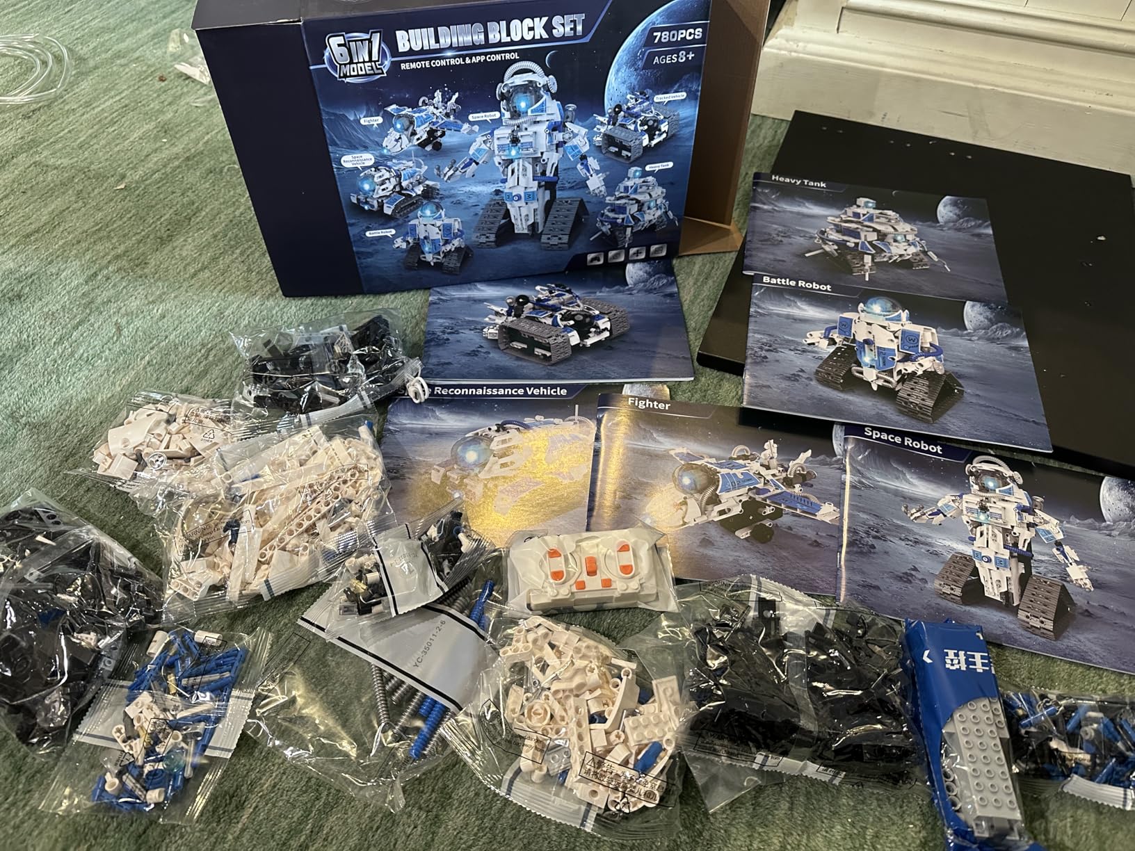 6 in 1 STEM Robot Building Kit, 780 PCS APP & Remote Control Space Robot Toys for Kids Age 8-14+, Engineering Technic Coding Robotic Kit, Educational Science Set Birthday Gift for Boys Girls customer photo 2