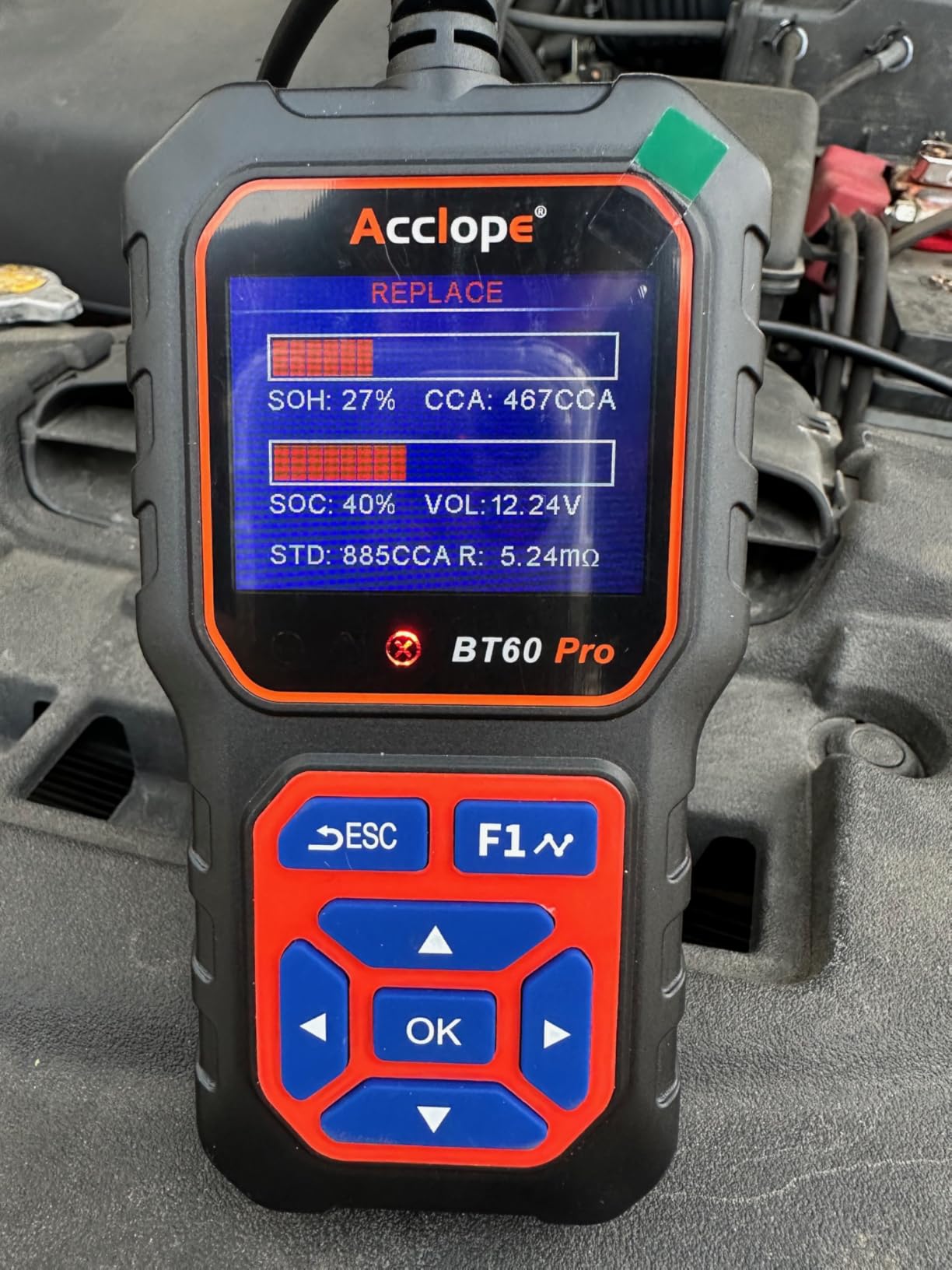 BT60 PRO Car Battery Tester 6V/12V/24V, 2-120Ah, 100-3000 CCA, Alternator & Starter/Charging System Analyzer, Automotive Load Test, QR Cloud Report (No App), for Car Truck Motorcycle Marine/RV customer photo 1
