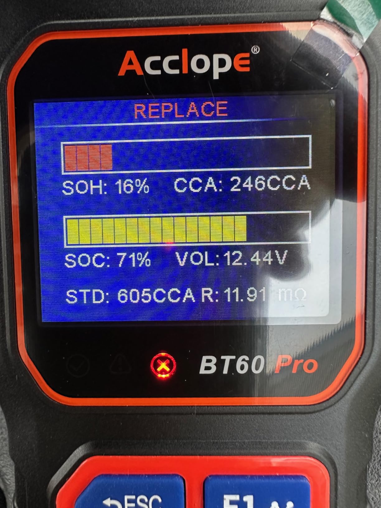 BT60 PRO Car Battery Tester 6V/12V/24V, 2-120Ah, 100-3000 CCA, Alternator & Starter/Charging System Analyzer, Automotive Load Test, QR Cloud Report (No App), for Car Truck Motorcycle Marine/RV customer photo 2