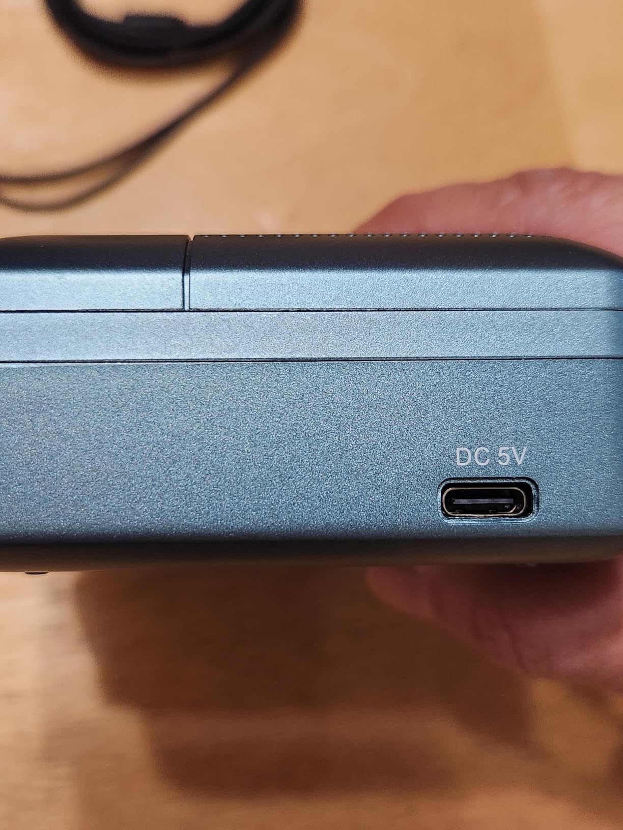 KLIM K7 Cassette Tape Player - Cassette to MP3 Converter - Portable - Built-in Microphone & Speaker - Rechargeable Battery - Earphones - 16GB SD Card - Blue customer photo 1