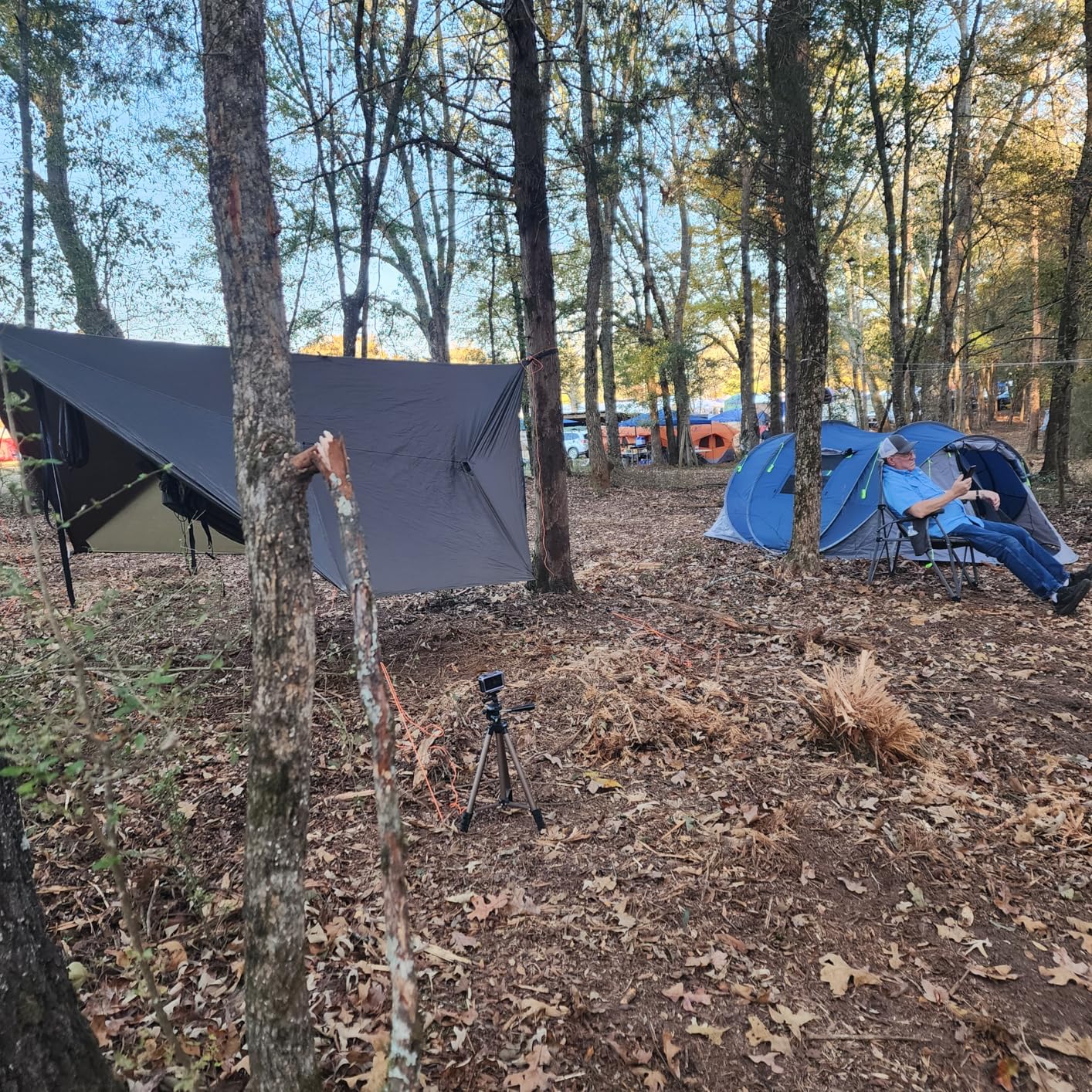 Onewind 11ft Ultralight Camping Hammock, Portable Hammock, 40D 1.7oz Nylon Ripstop with 2 * 12Ft Tree Straps for Camping Hiking Backpacking, 11' x 55