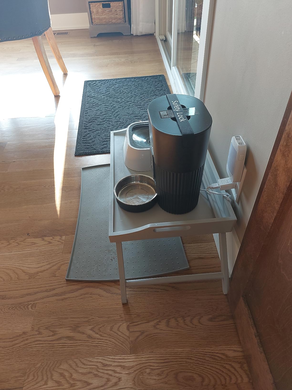 PAPIFEED Automatic Cat Feeder 3L/12 Cup, 2.4G WiFi Pet Feeder with APP Control for Remote Feeding, 1-10 Meals Low Power Automatic Cat Food Dispenser with Stainless Steel Bowl, Easy Clean Detachable customer photo 1