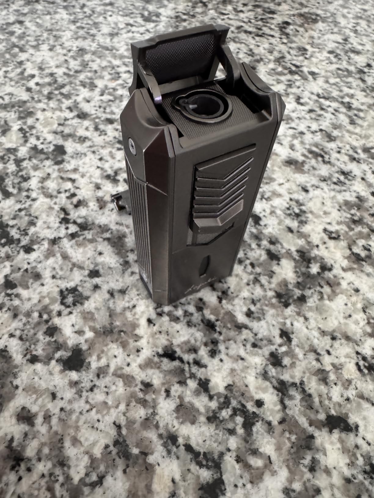 6-in-1 Torch Lighter with Twin Nubber, Auto-Pop V-Shape Clipper, Draw Enhancer, Holder and Punch, Refillable & Adjustable Windproof Butane Lighter, Premium Gift Box for Men & Travel Essential customer photo 1