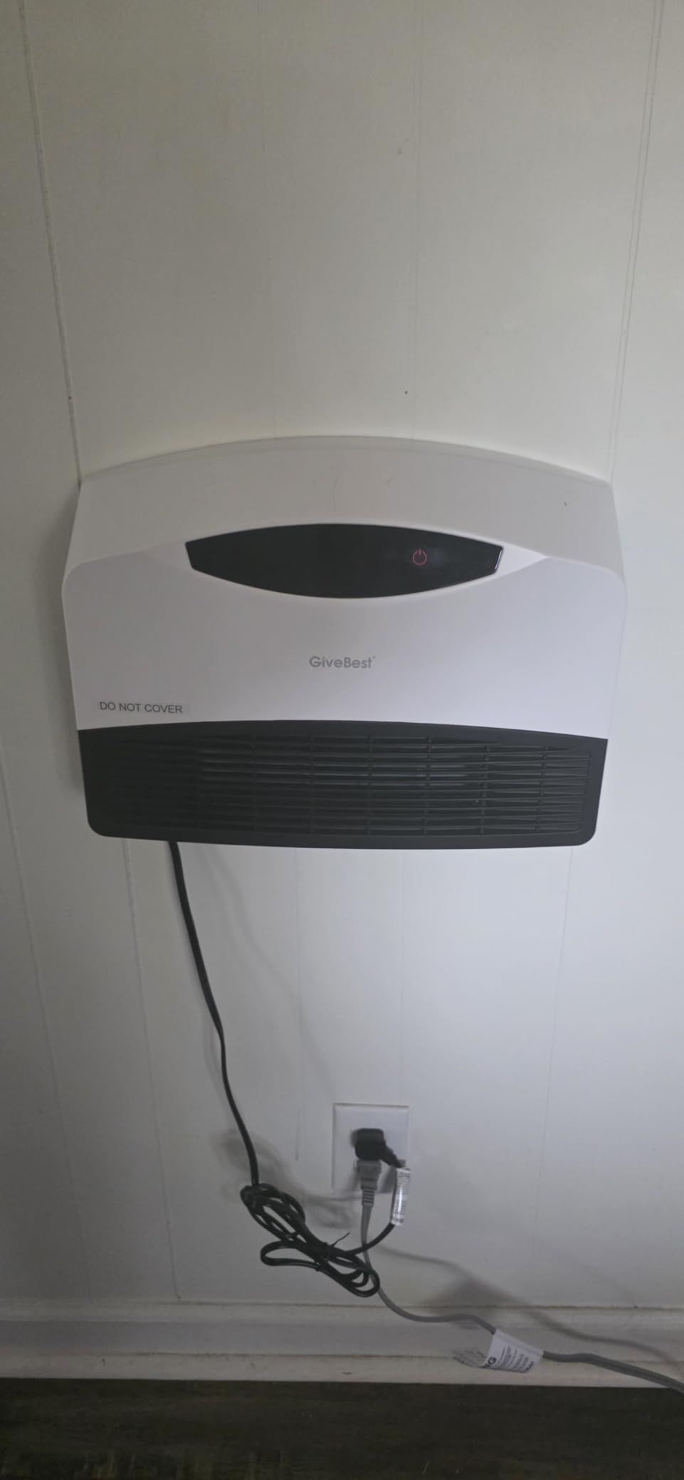 GiveBest Smart Wall Heater, 1500W Electric PTC Space Heaters for Indoor Use, Adjustable Thermostat, Remote Control, Compatible with Alexa, 24H Timer Heat for Bedroom Office Home Garage RV customer photo 1