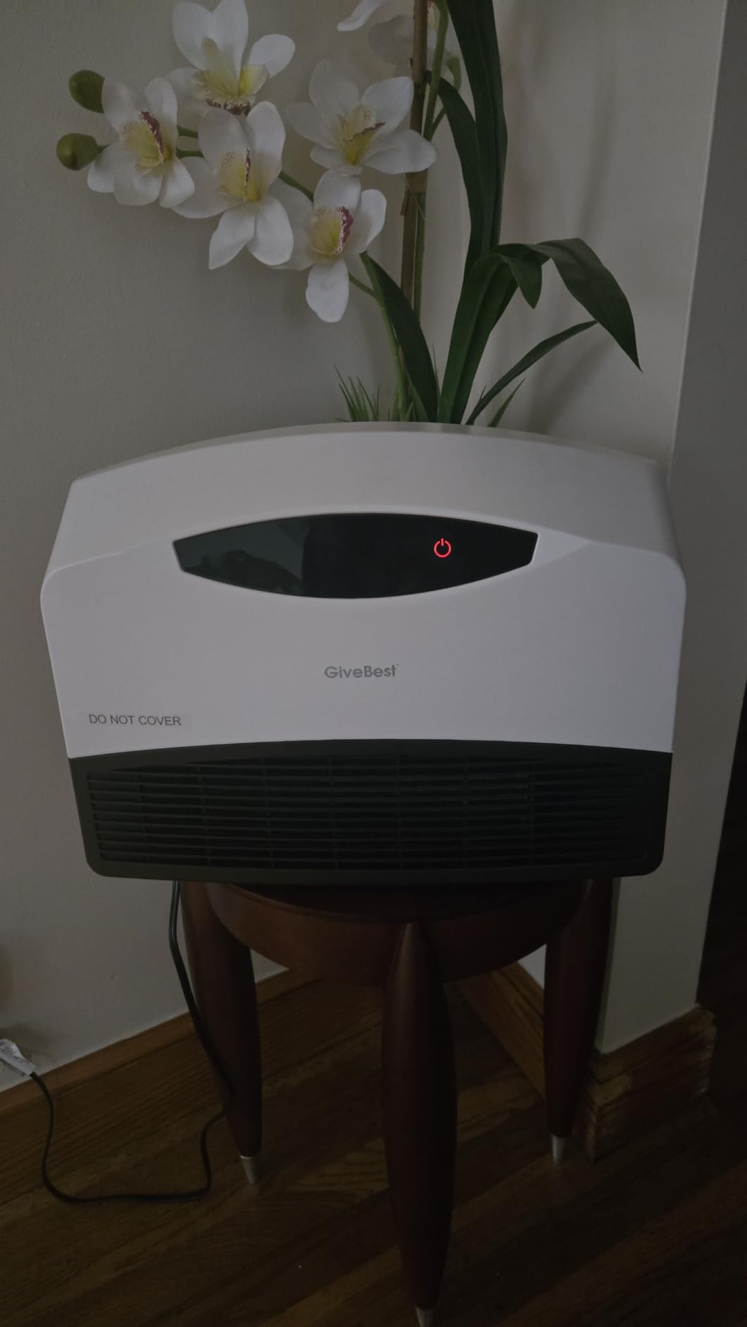 GiveBest Smart Wall Heater, 1500W Electric PTC Space Heaters for Indoor Use, Adjustable Thermostat, Remote Control, Compatible with Alexa, 24H Timer Heat for Bedroom Office Home Garage RV customer photo 2