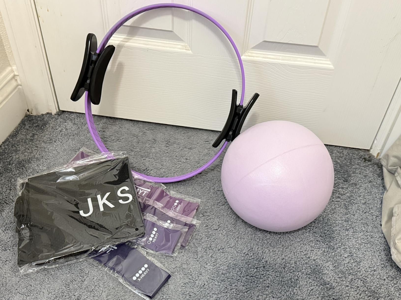 Pilates Ring Kit for Women, Pilates Equipment - 14.5