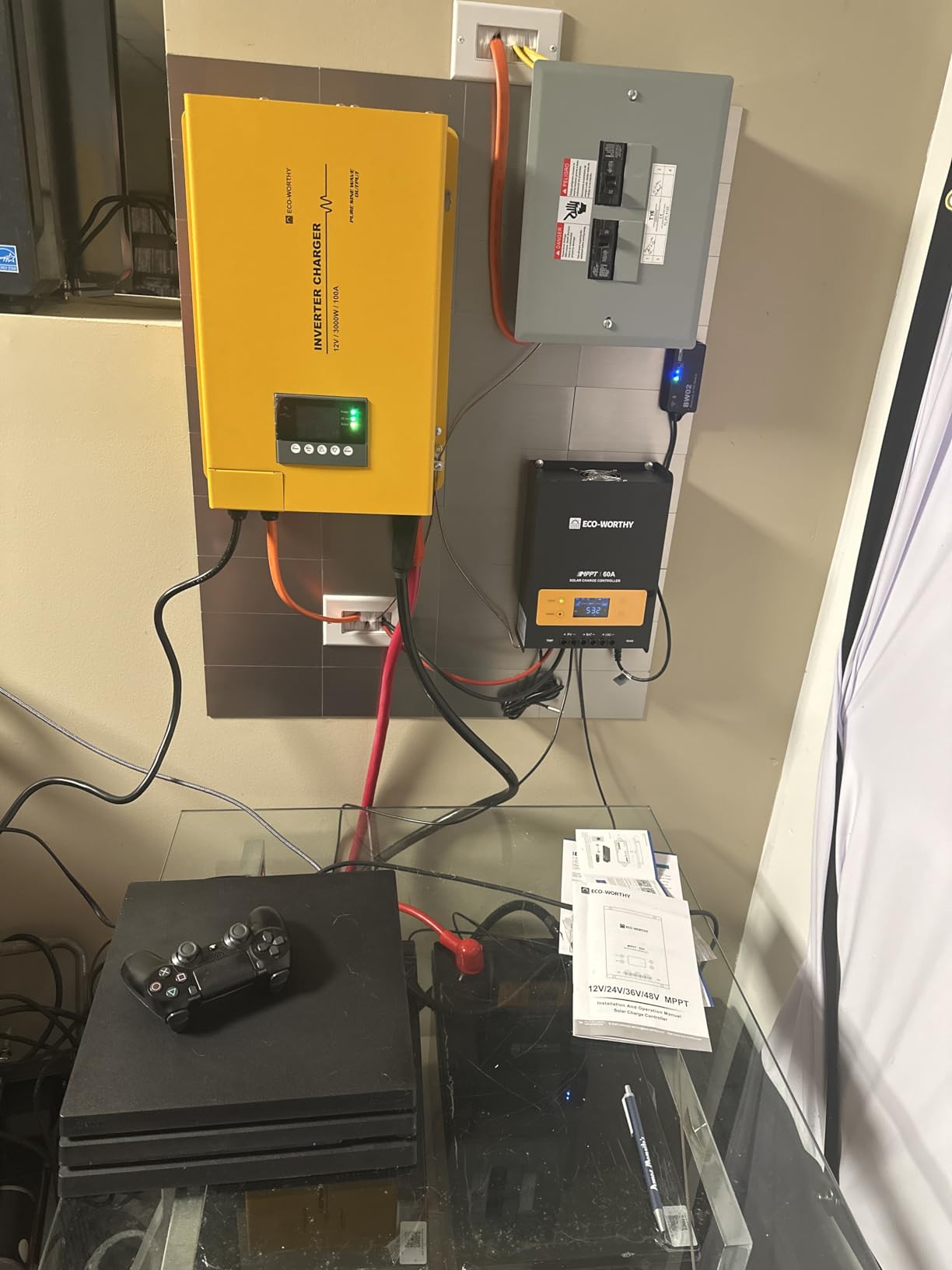 ECO-WORTHY 7.168KWH 800W Solar Panel Kit for RV Off Grid Complete System with 4PCS 200W Solar Panels, 3000W UPS Inverter Charger, 2PC 12.8V 280AH Lithium Batteries, 60A MPPT Controller Bluetooth customer photo 1