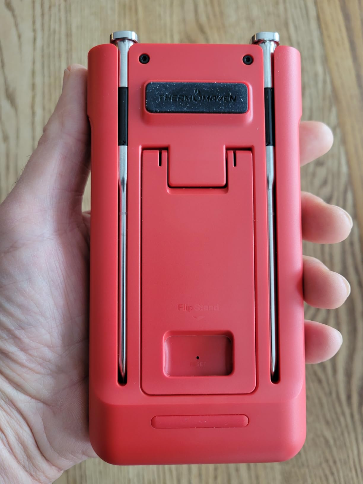 ThermoMaven 3000FT Smart Wireless Meat Thermometer, Sub-1G Long Range, 6 Sensors NIST Certified Accuracy, 2 Thin Probes, Standalone Base with Large LCD for Grill, Smoker, Oven, BBQ customer photo 1