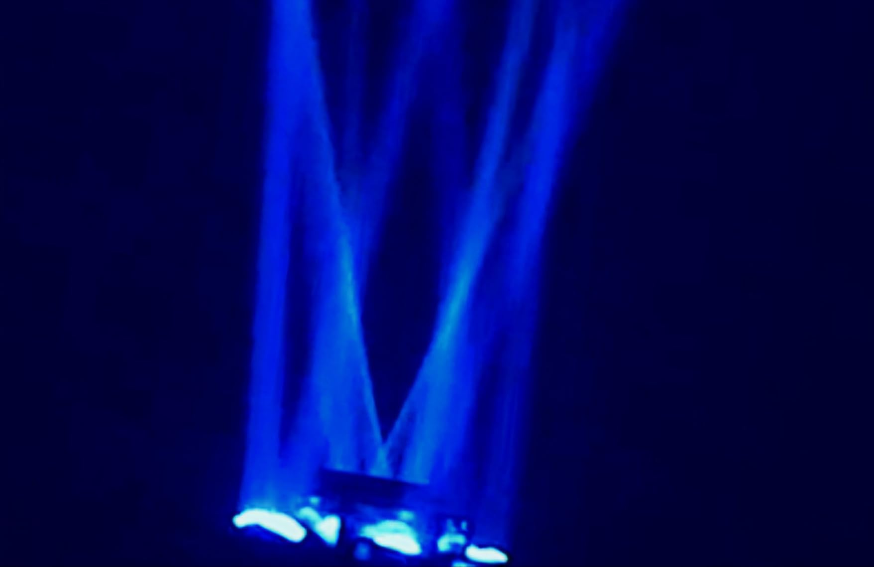 Moving Head DJ Lights, 150W RGBW LED Moving Head Lights, 6 Arms Party Light, 4 in 1 Bee-Eyes Effect Light, Red Green Starry, White & Amber Strobe, Support DMX-512 & Remote for Party Bar Disco Club DJ customer photo 1