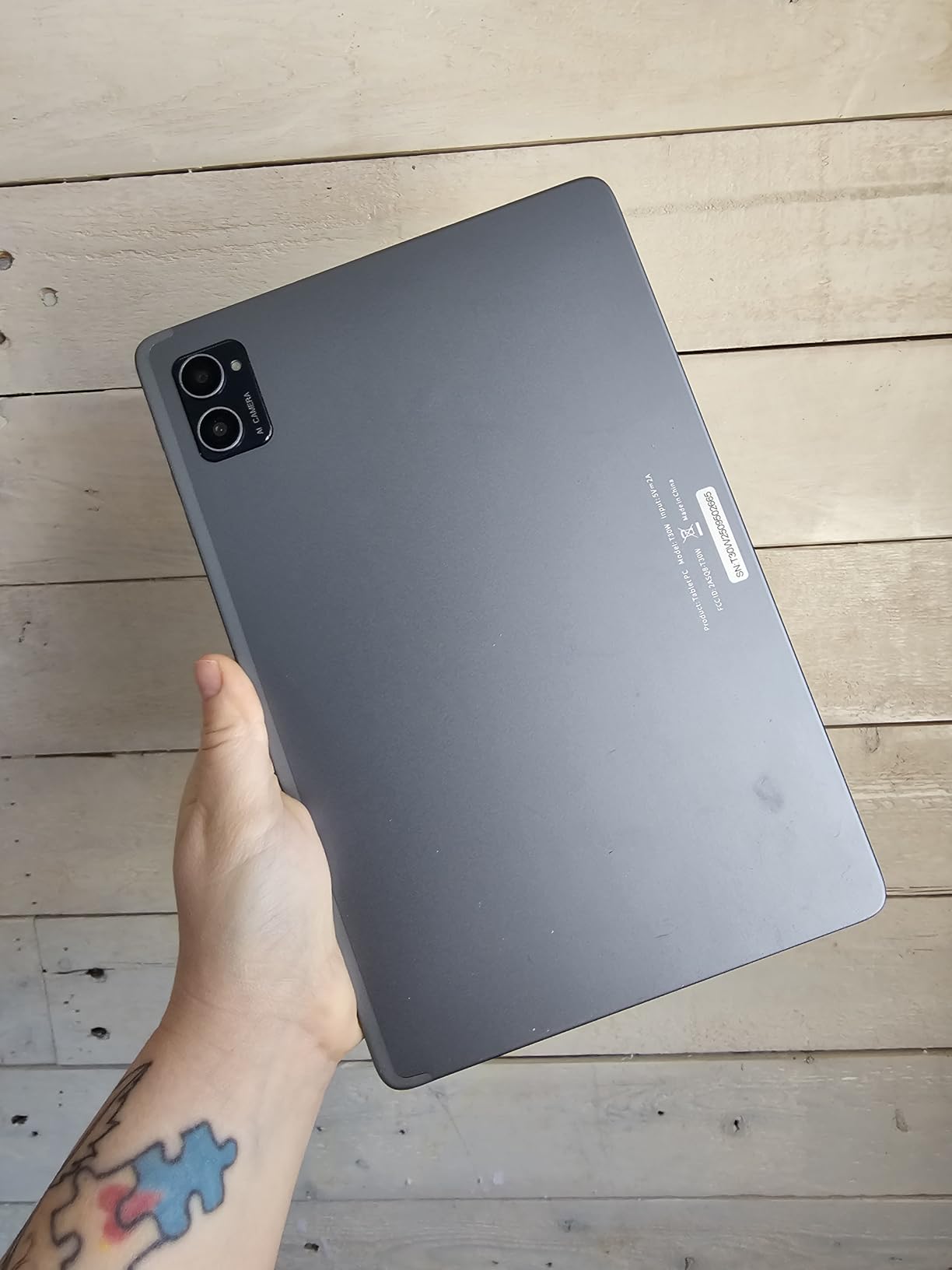 10 Inch Android Tablet 2026, Android 15 Tablets, 12GB RAM 128GB ROM (512GB TF), Quad-Core Processor, 1280x800 HD IPS Screen, Bluetooth, WiFi Tablet for Adults/Seniors, Grey customer photo 2