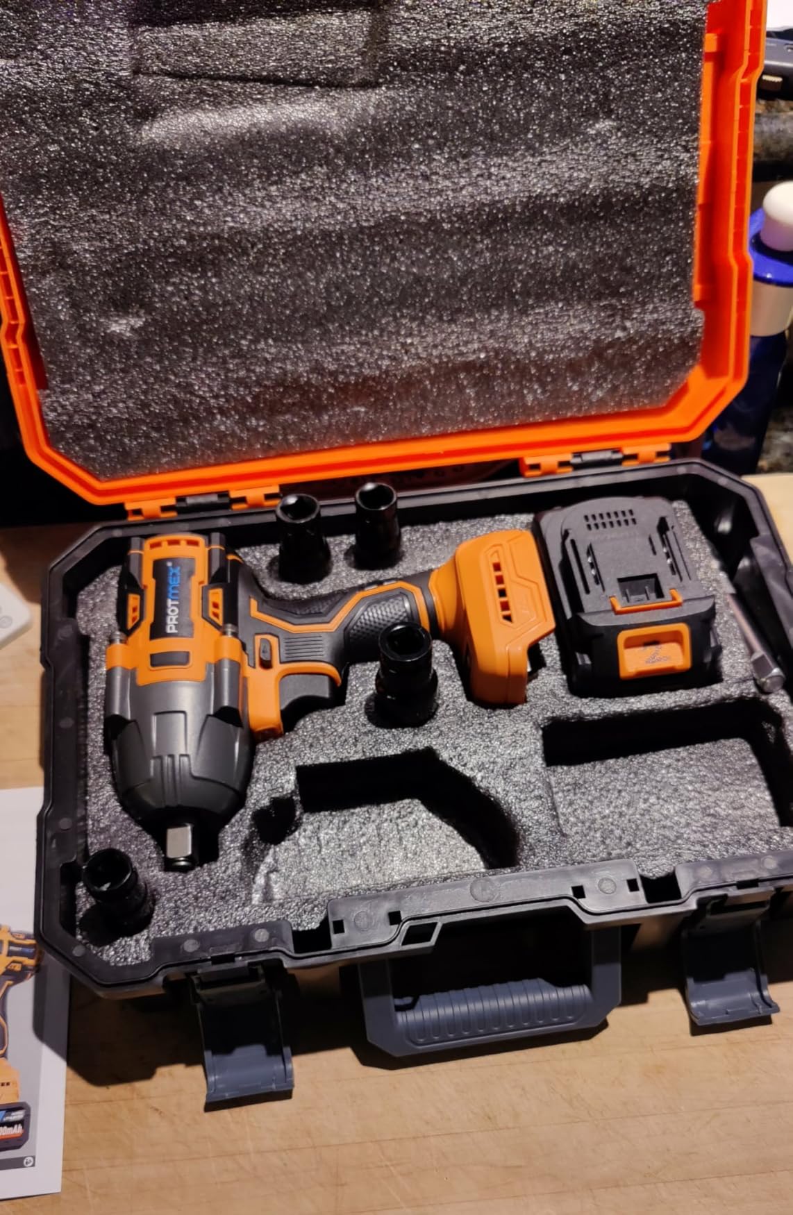 Protmex 900Ft-lbs (1200N.m) Impact Wrench, 1/2
