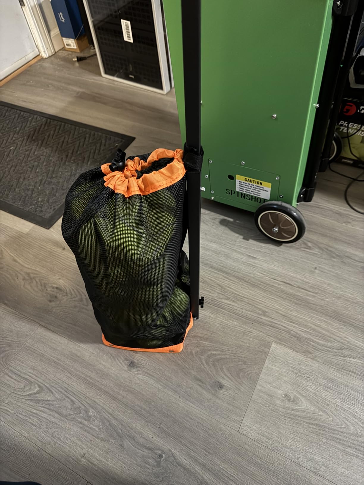 Lightweight Tennis Ball Hopper - Holds 50+ Tennis Balls or 40+ Pickleballs | Durable & Portable Adjustable Tennis Ball Picker customer photo 1