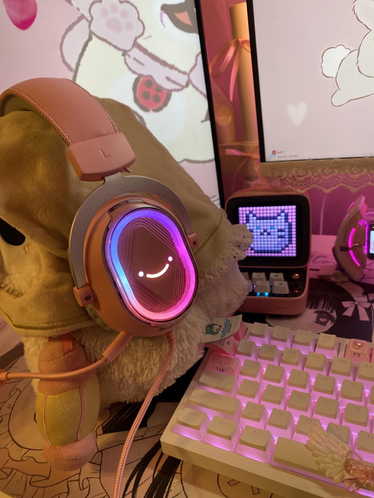 FIFINE Wired USB Gaming Headset: 7.1 Surround Sound - Vibrant Customizable RGB - Game/Chat Balance, Gamer Headphone with Noise Canceling Mic for PC, PS5/PS4, Laptop, Mac - AmpliGame H13BP customer photo 2