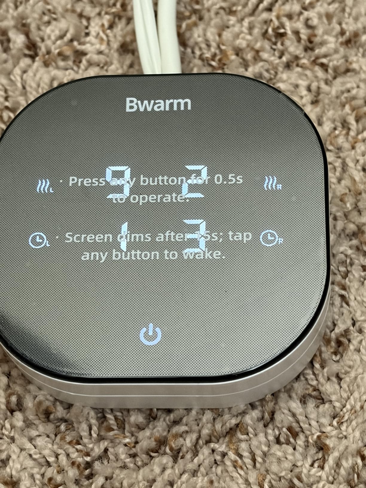 Bwarm WiFi Heated Mattress Pad Queen Size, Bed Warmer with 9 Heat Settings, 1-12 Hours Auto Off Deep Pocket, Machine Washable, Diamond Quilted White Queen 60