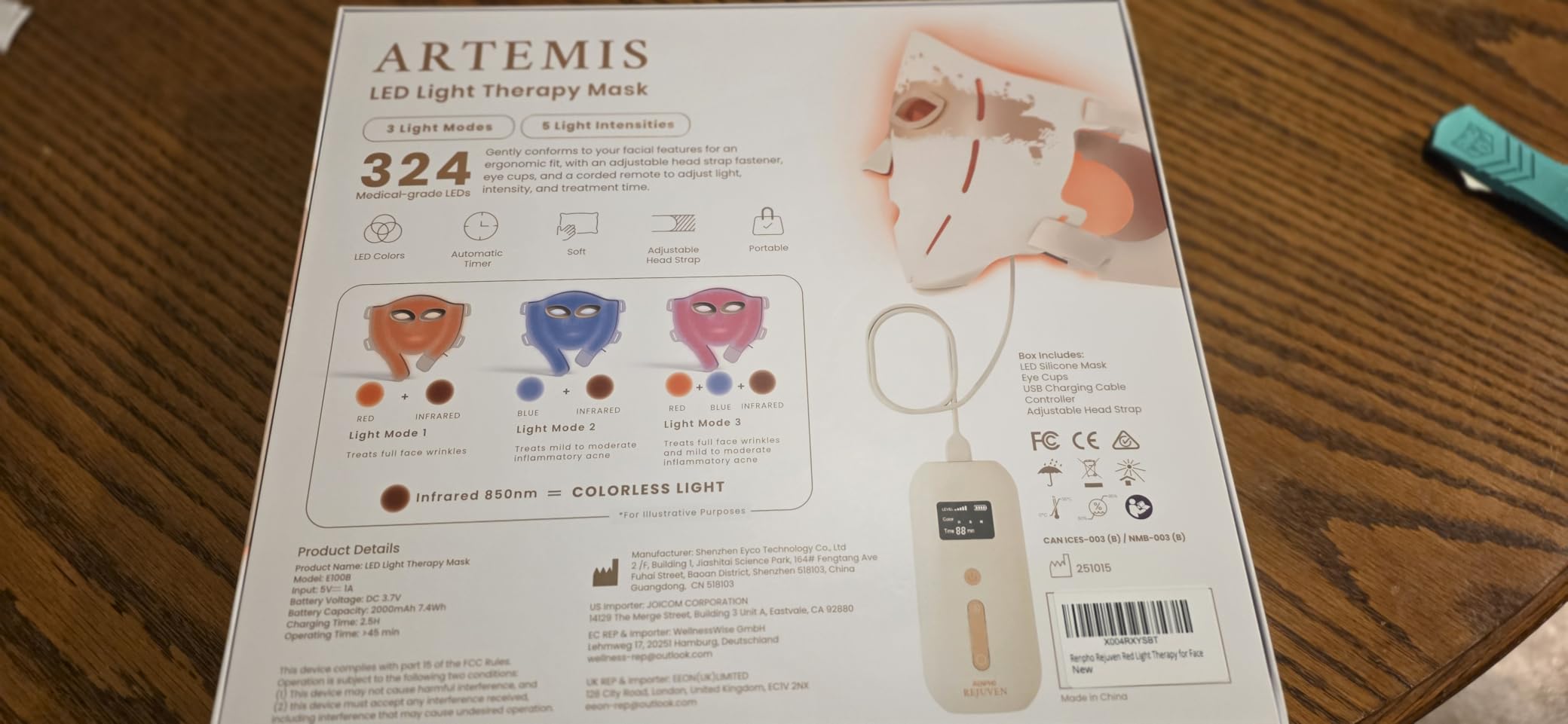 RENPHO 4D Red Light Therapy Mask for Face 2026, Birthday Gifts for Women Mom Wife, 324 LEDs Full Face Coverage & 3 Light Modes, Cordless LED Red Light Therapy Face Mask for Home Use & Travel customer photo 1