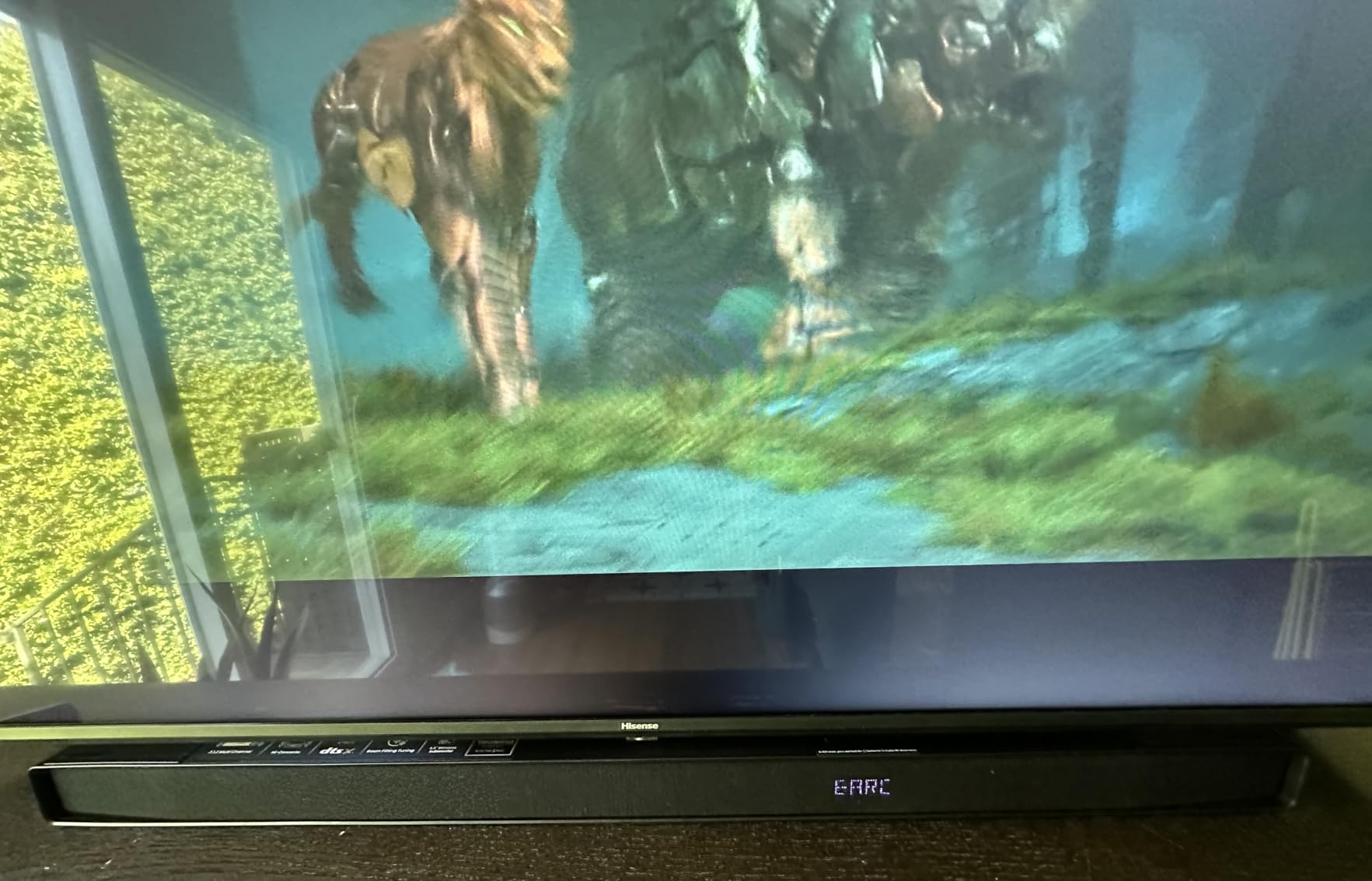 Hisense AX3120Q 3.1.2Ch Sound Bar with Wireless Subwoofer, Dolby Atmos, DTS:X, Bluetooth 5.3, Roku TV Ready, HDMI/AUX/ARC/Optical/USB, EzPlay 3.0, 7 EQ Modes, Hi Concerto, Black customer photo 1