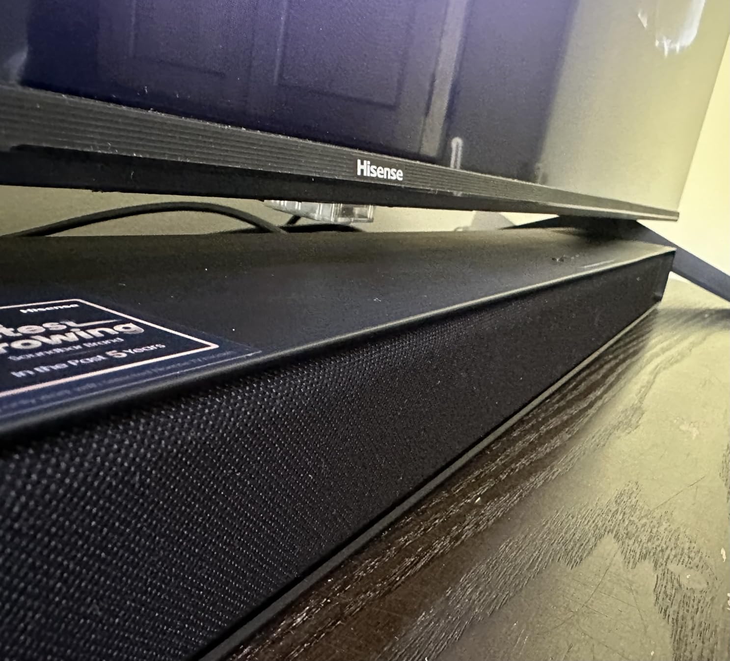 Hisense AX3120Q 3.1.2Ch Sound Bar with Wireless Subwoofer, Dolby Atmos, DTS:X, Bluetooth 5.3, Roku TV Ready, HDMI/AUX/ARC/Optical/USB, EzPlay 3.0, 7 EQ Modes, Hi Concerto, Black customer photo 2