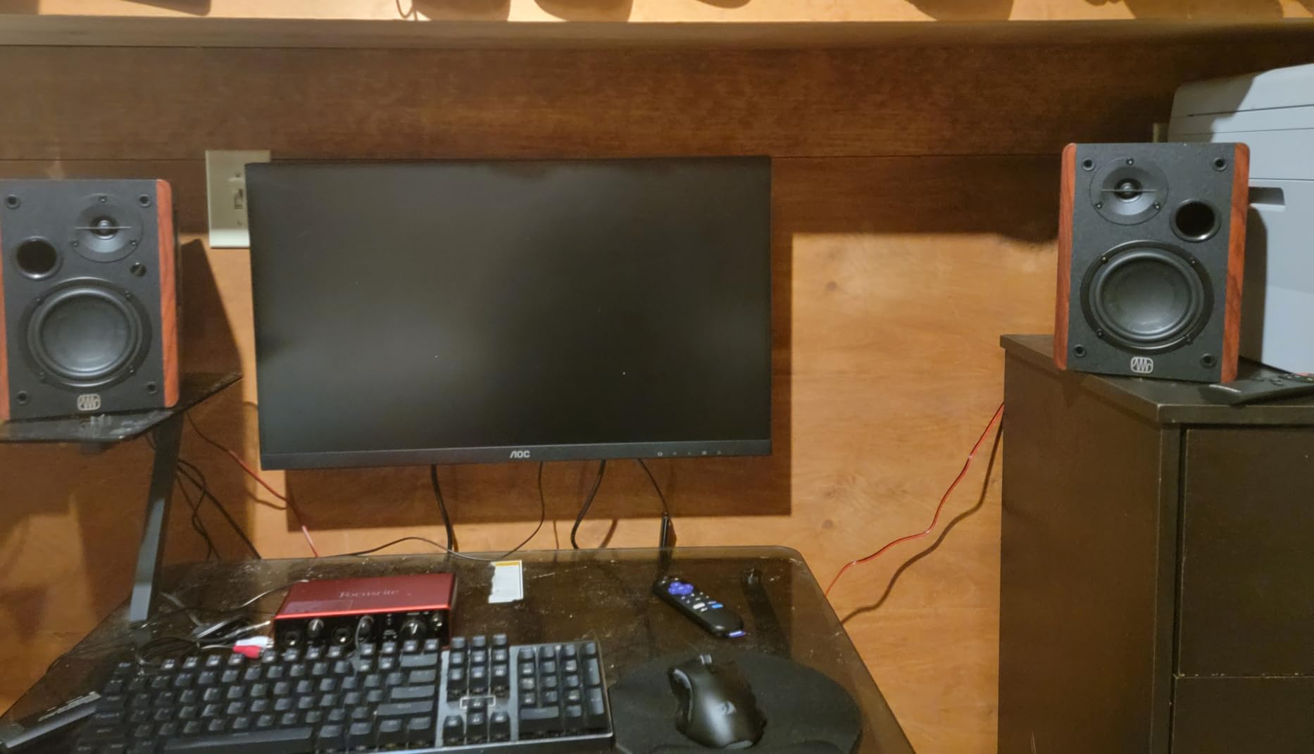 PreSonus Eris Accent Powered Bookshelf Speakers - 50W Wired Stereo Speakers for Record Player, Turntable, Desk & Home, Multiple Inputs, 4