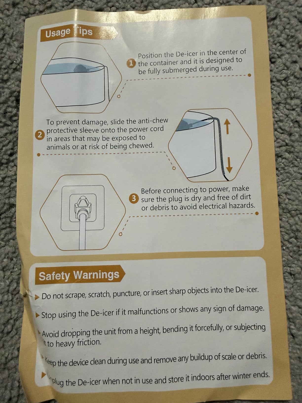 250W Submersible Chicken Waterer Heater - Thermostatic Control Deicer for Max 40 Gals Water Capacity, Energy-Saving Rust-Proof Chicken Coop Poultry Water Heaters for Duck Goose Bird Livestock customer photo 2