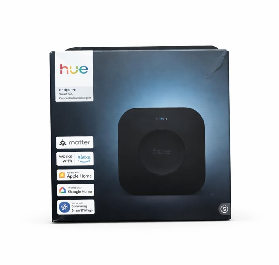 Philips Hue Bridge Pro, Smart Light Hub, Wireless, Advanced Encryption, Supports 150+ Lights & 50+ Accessories, Works with Apple Home, Alexa, Google, Samsung SmartThings customer photo 1