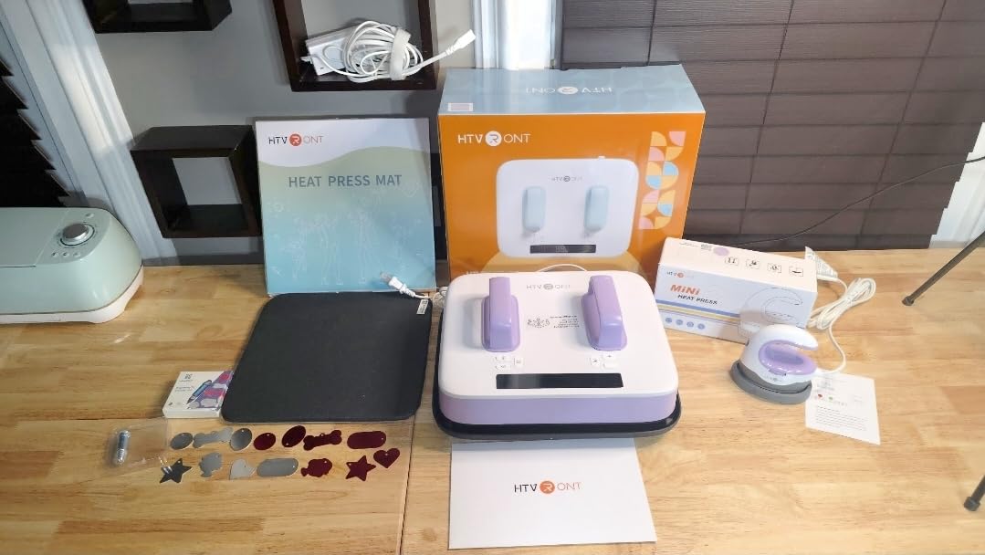 HTVRONT Heat Press Machine for T Shirts - Portable 12X10 Heat Press with Pressure Display, Heats Up Fast & Evenly H10 Heat Press Machines for HTV, Sublimation, Heat Transfer Projects customer photo 2