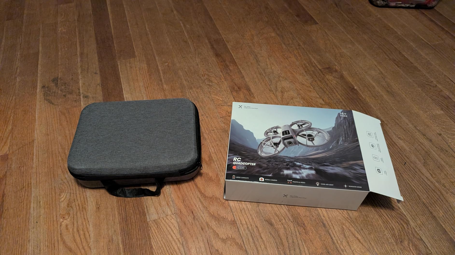 Drone with Camera - RC Quadcopter for Kids & Adults Beginners, with One Key Takeoff/Landing, Altitude Hold, Headless Mode, 3D Flip & Trajectory Flight, 3-Speed Mode, 2 Rechargeable Batteries & Carrying Case, Gray customer photo 2