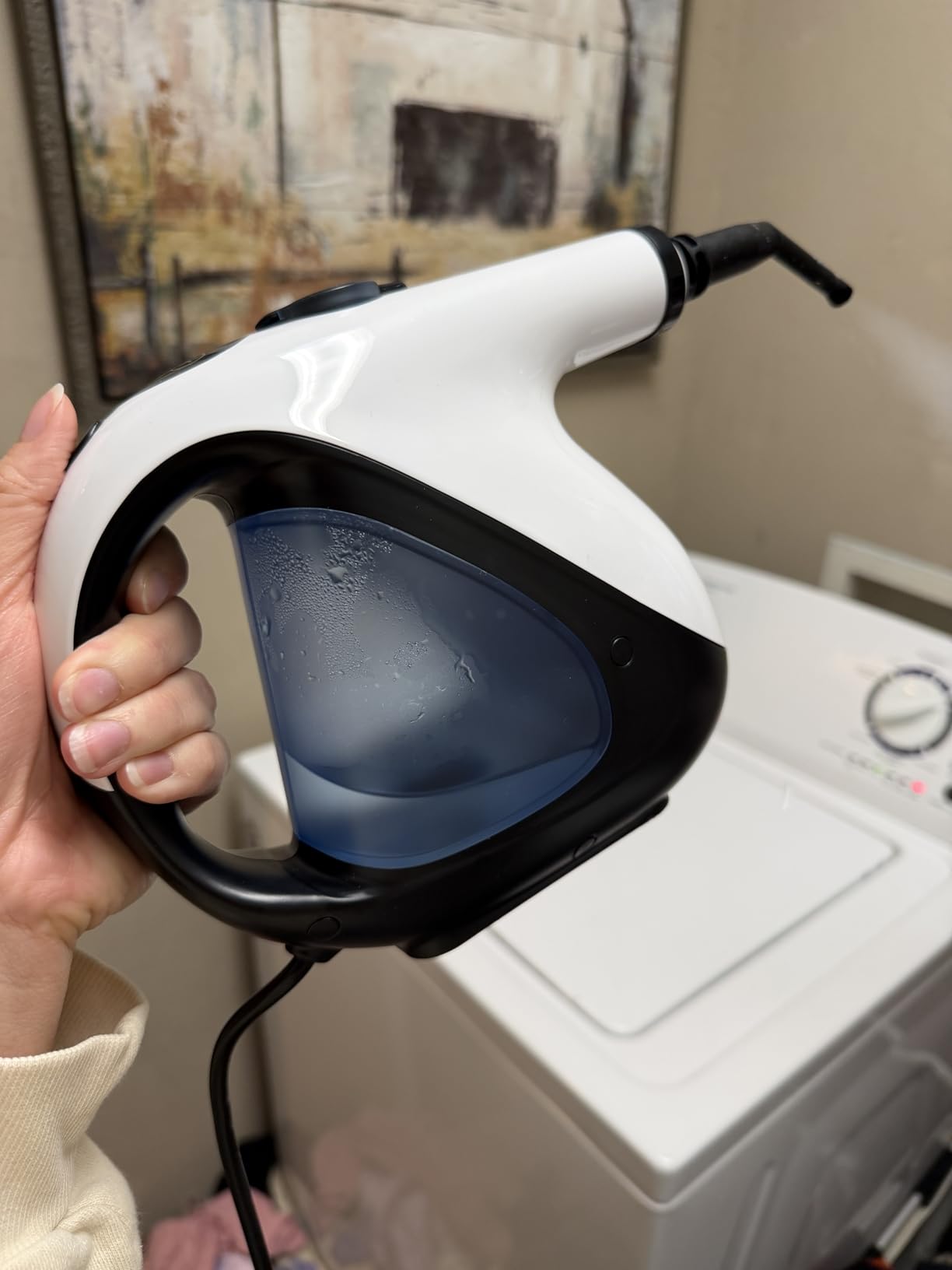 Handheld Steam Cleaner for Home 3s Instant Heat-Up No Need to Wait, Upgrade 2 LB Light Weight Easy Refill Portable Steamer Cleaner for Furniture Couch Grout Walls Kitchenware Cleaning customer photo 1