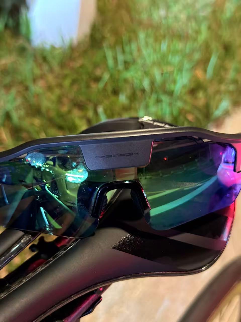 HUD Display Sports Glasses, for Cycling and Hiking, Smart AI/AR Sports Sunglasses, Real-Time Display, Smart Navigation, Proactive AI Alerts, Monitor Heart Rate, Speed customer photo 2