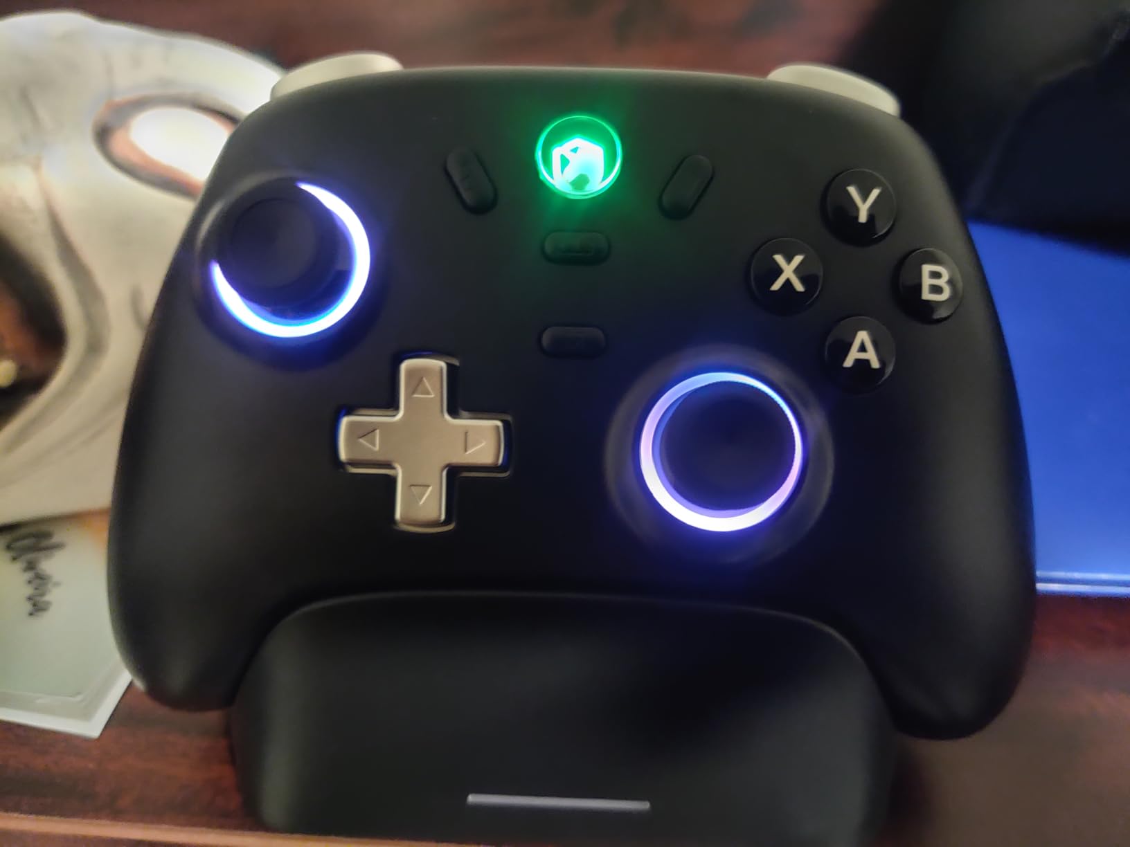 ECHTPower PC Gaming Controller-Wireless for PC with Hall-Effect Joysticks, 1000Hz Polling Rate, No Drift, Turbo & Vibration, Compatible with Windows/Switch/iOS/Android/Steam -Place & Charge Dock customer photo 1