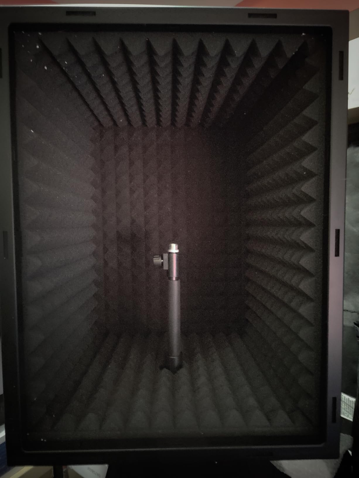 TONOR Personal Vocal Booth, Microphone Isolation Shield for Studio, Framed Acoustic Foam Box, Sound Absorbing, for Professional Recording, Podcast, Singing, Adjustable Height, Max 190 cm/53.1inch customer photo 2