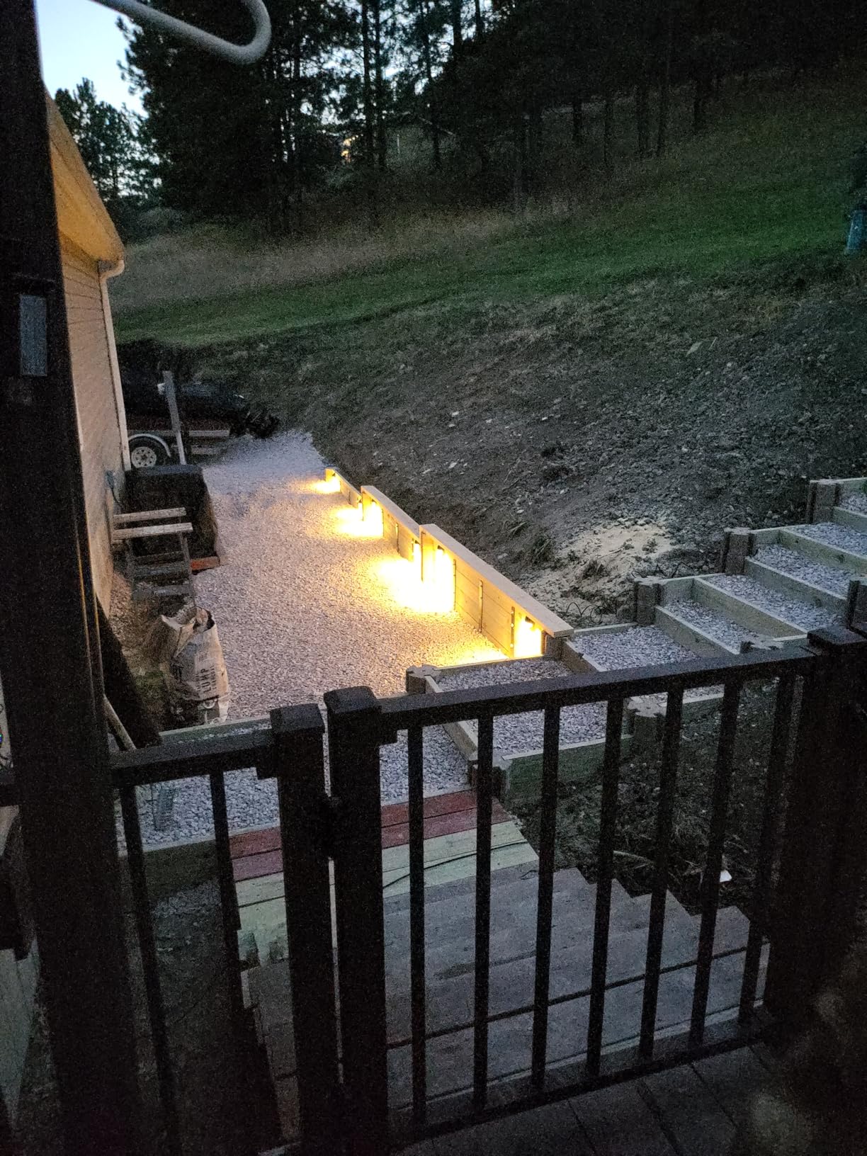 SUNVIE All-in-One Low Voltage Deck Lights Kit, 8 Pack 5W Low Voltage Landscape Lighting with 60W Transformer 100FT Wire and Connectors, 3000K 12-24V AC/DC LED Deck Step Lights for Fence Post Patio customer photo 2