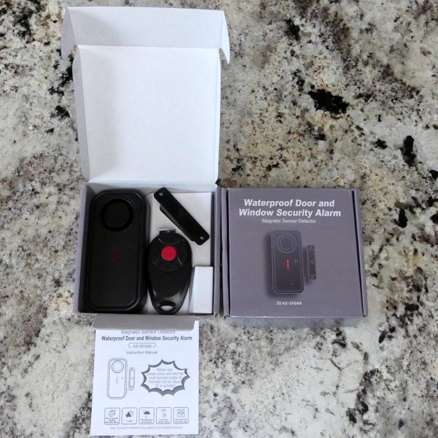 HENDUN Door Chime when Opened, Exterior Pool Gate Alarm with Remote, IP66 Waterproof Indoor/Outdoor Home Security Sensor (2 pack) customer photo 2