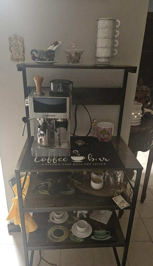 AIRMSEN Espresso Machines with Burr Grinder, 20 Bar, Milk Frother Steam Wand, Stainless Steel Coffee Maker for Home - Cappuccino Latte & Cold Brew Iced Coffee Maker & Americano customer photo 2