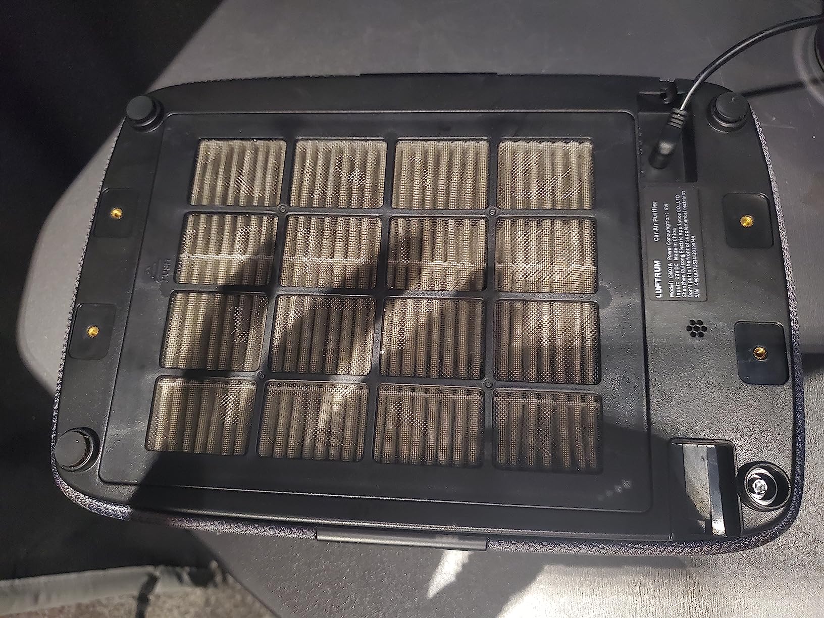 Car Air Purifier with H13 True HEPA Filter - Portable Air purifier for Exhaust Fumes, VOC, Smoke, Odors, and Bacteria, 99.9% Removal to 0.1 Microns (Black) customer photo 2