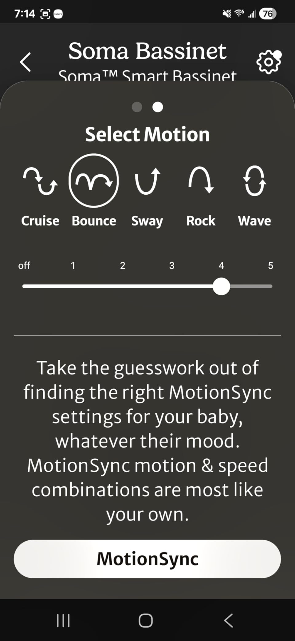 UPPAbaby Soma Smart Bassinet - 5 motions + 5 speeds + 4 Sounds with MotionSync Technology - Height Adjustable - Included Mattress, Sheet + Storage Basket - Charlie (Sand Mélange) customer photo 1
