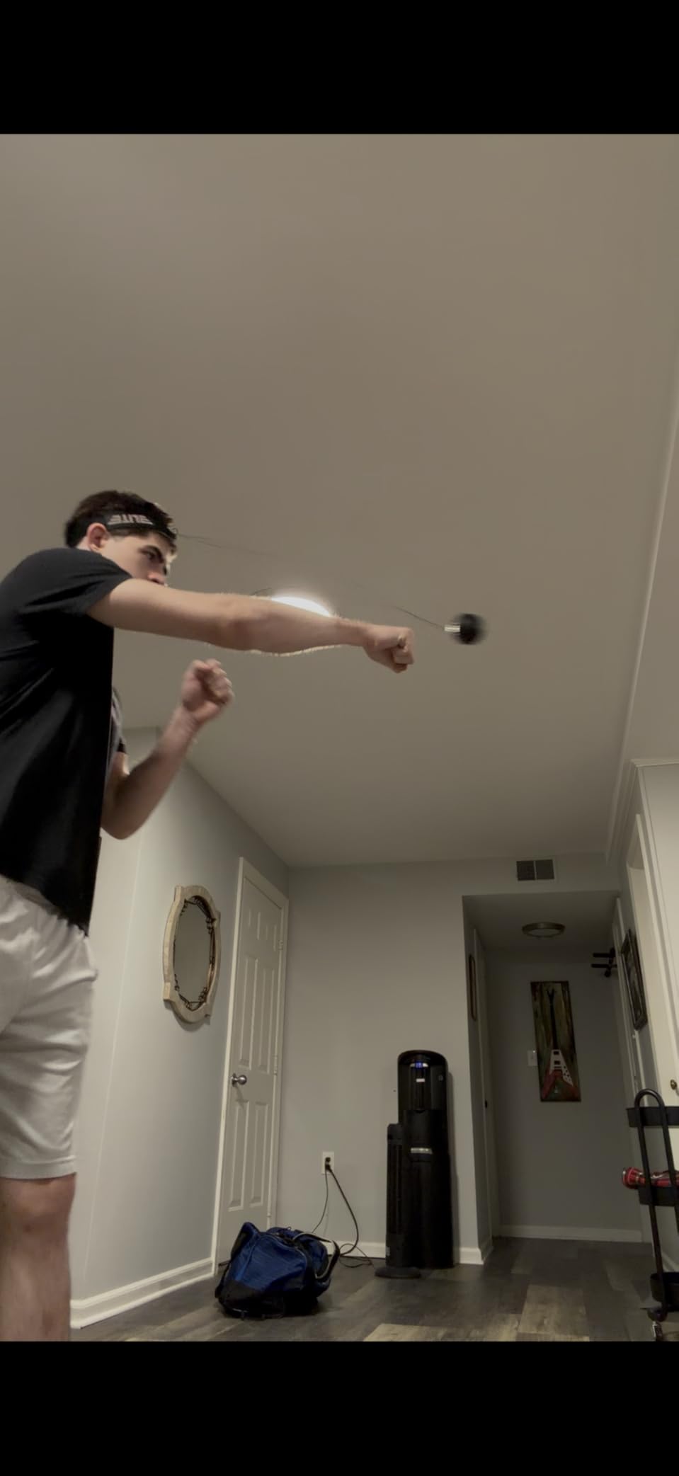 Elite Sports Reflex Ball with Headband - Reaction & Speed Ball Trainer for Eye Coordination, Boxing, MMA, BJJ & Fitness - 2 Detachable Training Balls (1 Soft, 1 Hard) customer photo 1